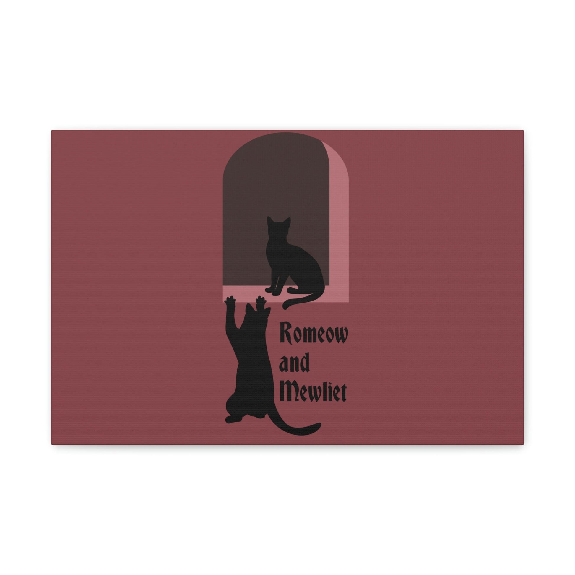 Romeow and Mewliet. William Shakespeare Romeo And Juliet Black Cat Lovers Aesthetic Classic Art Canvas Gallery Wraps Ichaku [Perfect Gifts Selection]