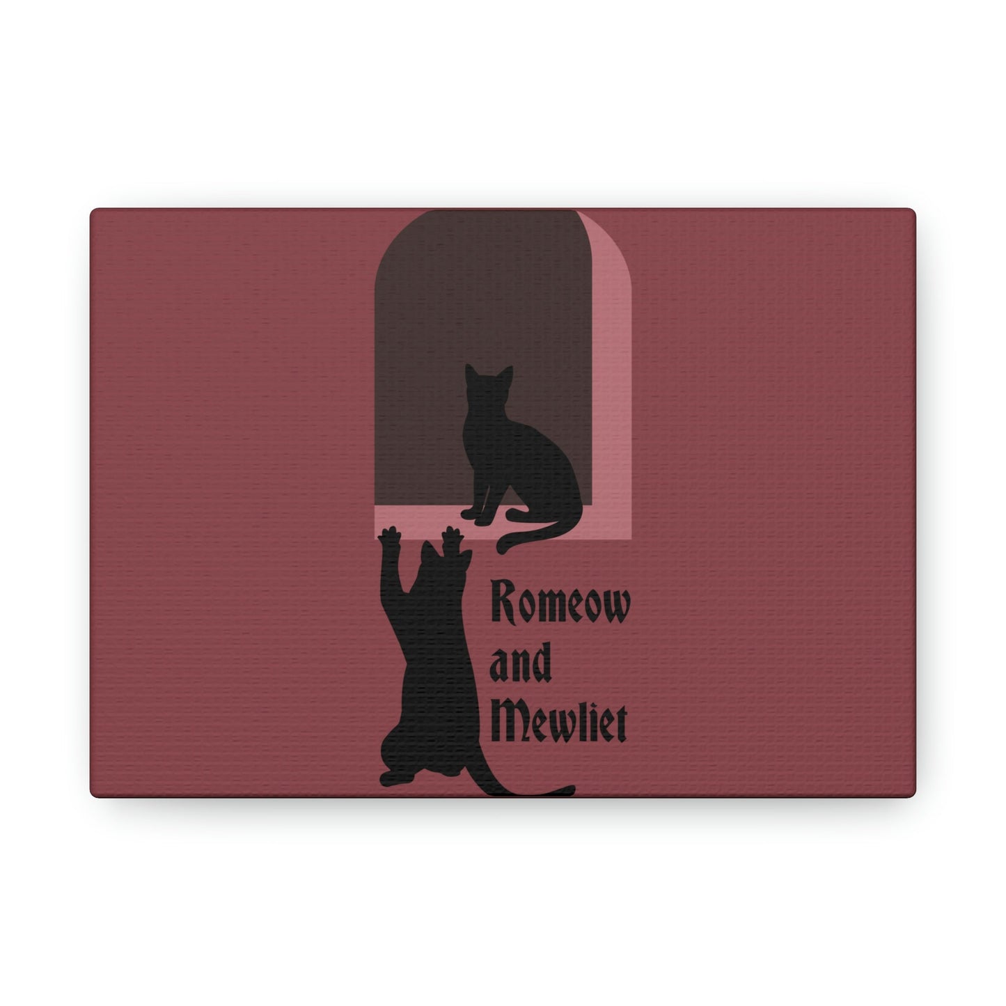 Romeow and Mewliet. William Shakespeare Romeo And Juliet Black Cat Lovers Aesthetic Classic Art Canvas Gallery Wraps Ichaku [Perfect Gifts Selection]