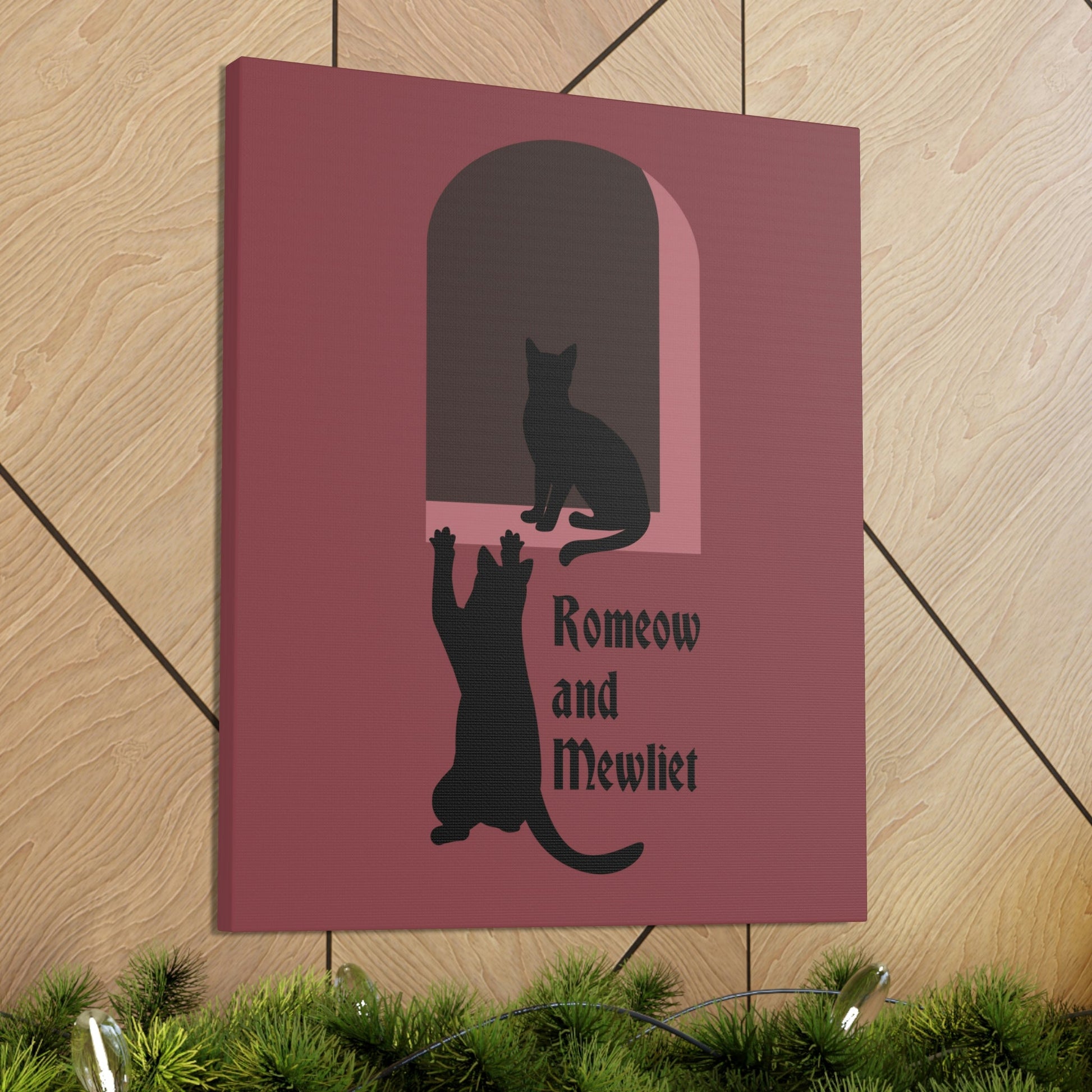 Romeow and Mewliet. William Shakespeare Romeo And Juliet Black Cat Lovers Aesthetic Classic Art Canvas Gallery Wraps Ichaku [Perfect Gifts Selection]