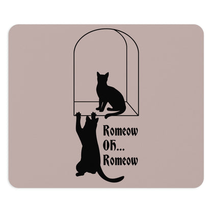 Romeow ang Mewliet Lovestory Valentine`s day Art Ergonomic Non-slip Creative Design Mouse Pad Ichaku [Perfect Gifts Selection]