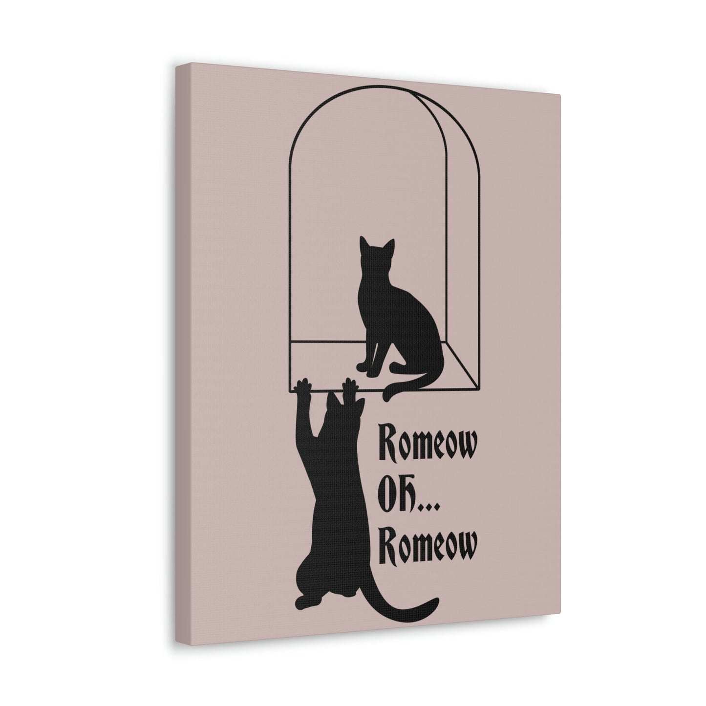 Romeow ang Mewliet Lovestory Valentine`s day Cat Lovers Aesthetic Classic Art Canvas Gallery Wraps Ichaku [Perfect Gifts Selection]