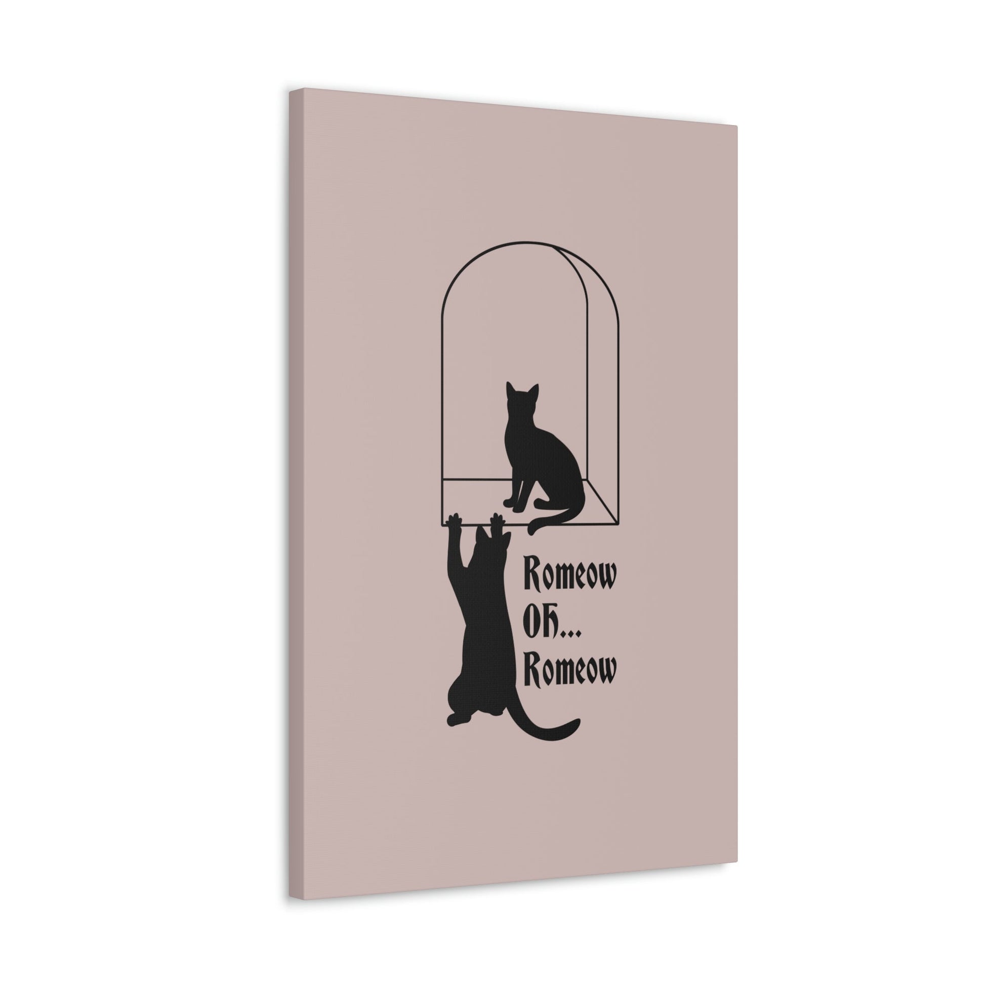 Romeow ang Mewliet Lovestory Valentine`s day Cat Lovers Aesthetic Classic Art Canvas Gallery Wraps Ichaku [Perfect Gifts Selection]