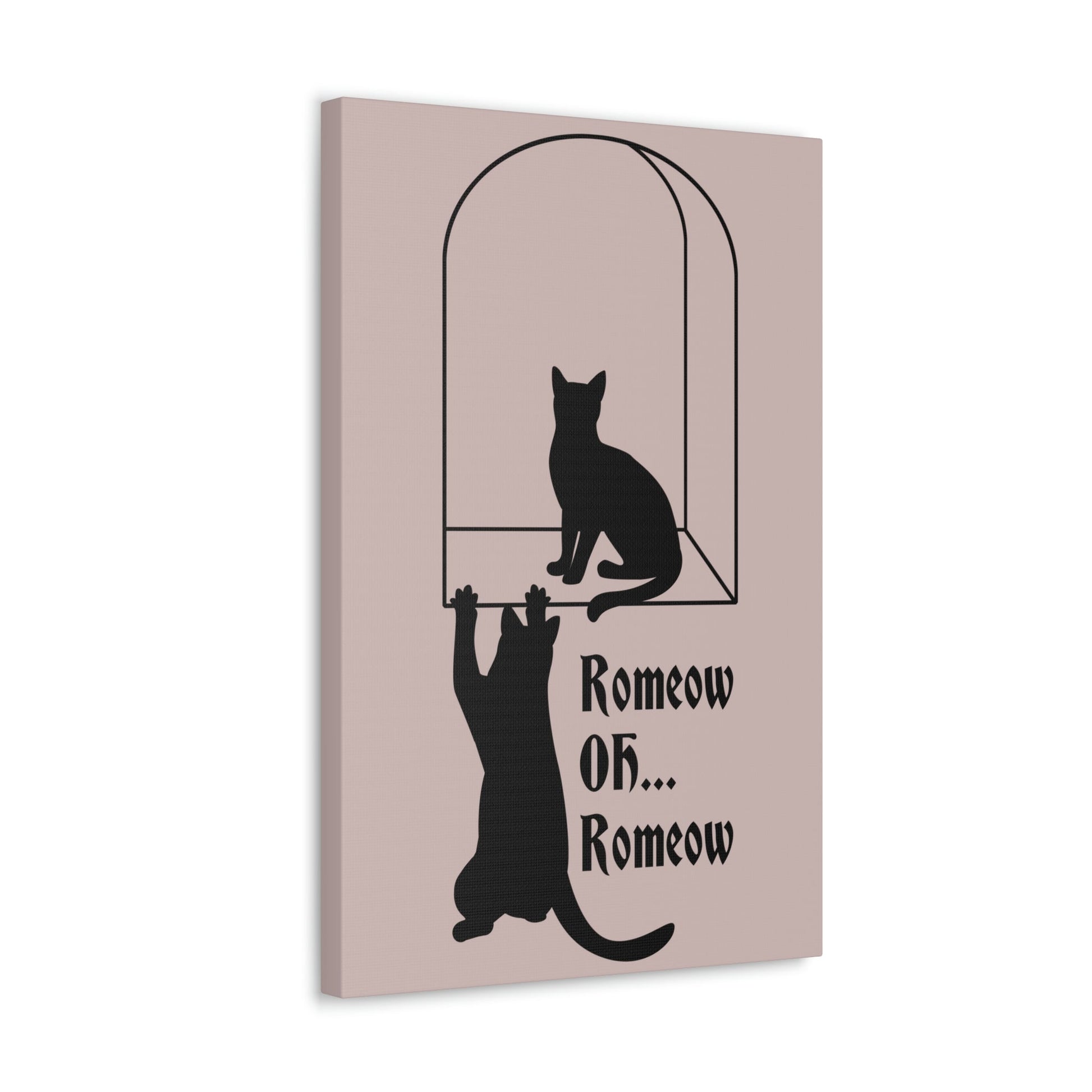 Romeow ang Mewliet Lovestory Valentine`s day Cat Lovers Aesthetic Classic Art Canvas Gallery Wraps Ichaku [Perfect Gifts Selection]