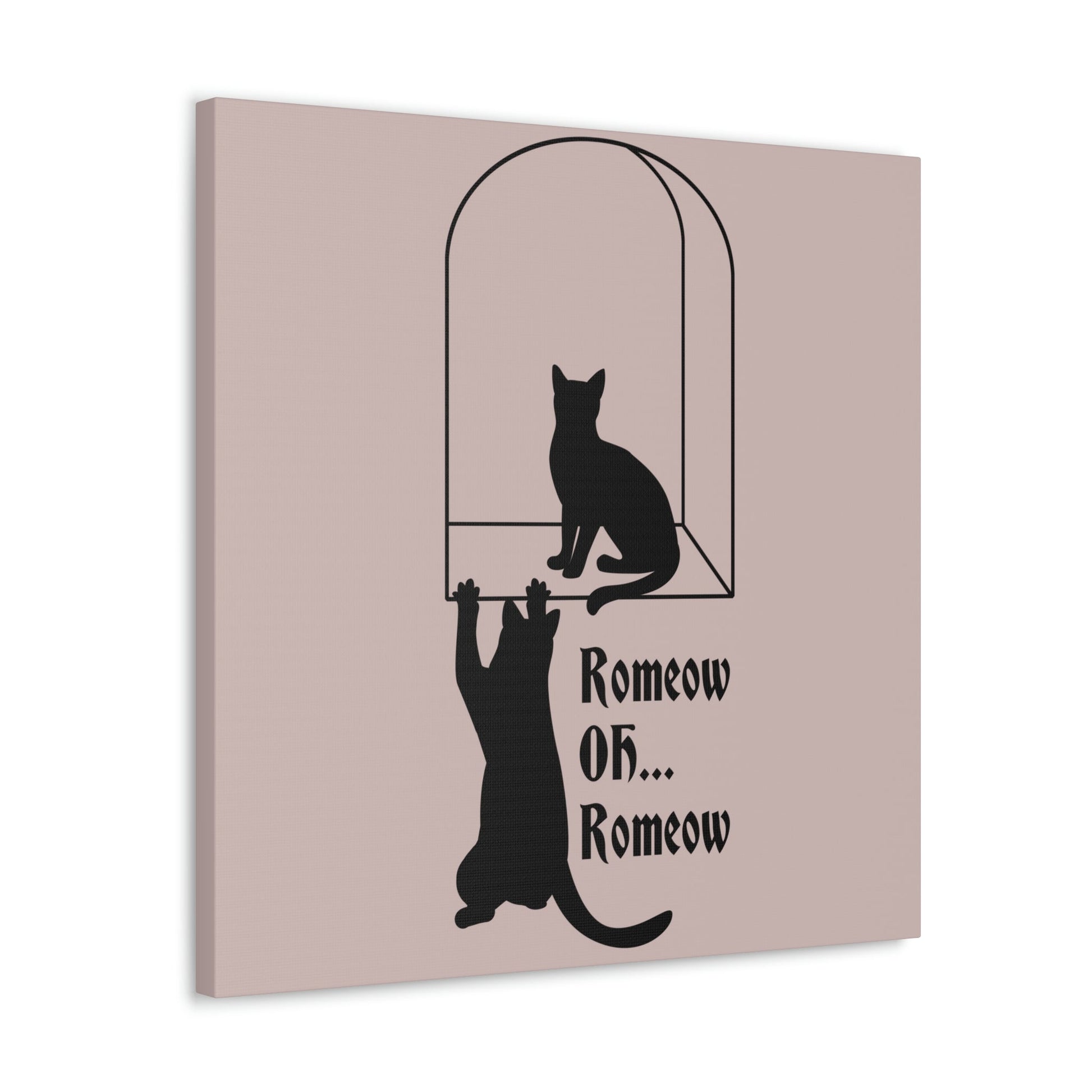 Romeow ang Mewliet Lovestory Valentine`s day Cat Lovers Aesthetic Classic Art Canvas Gallery Wraps Ichaku [Perfect Gifts Selection]