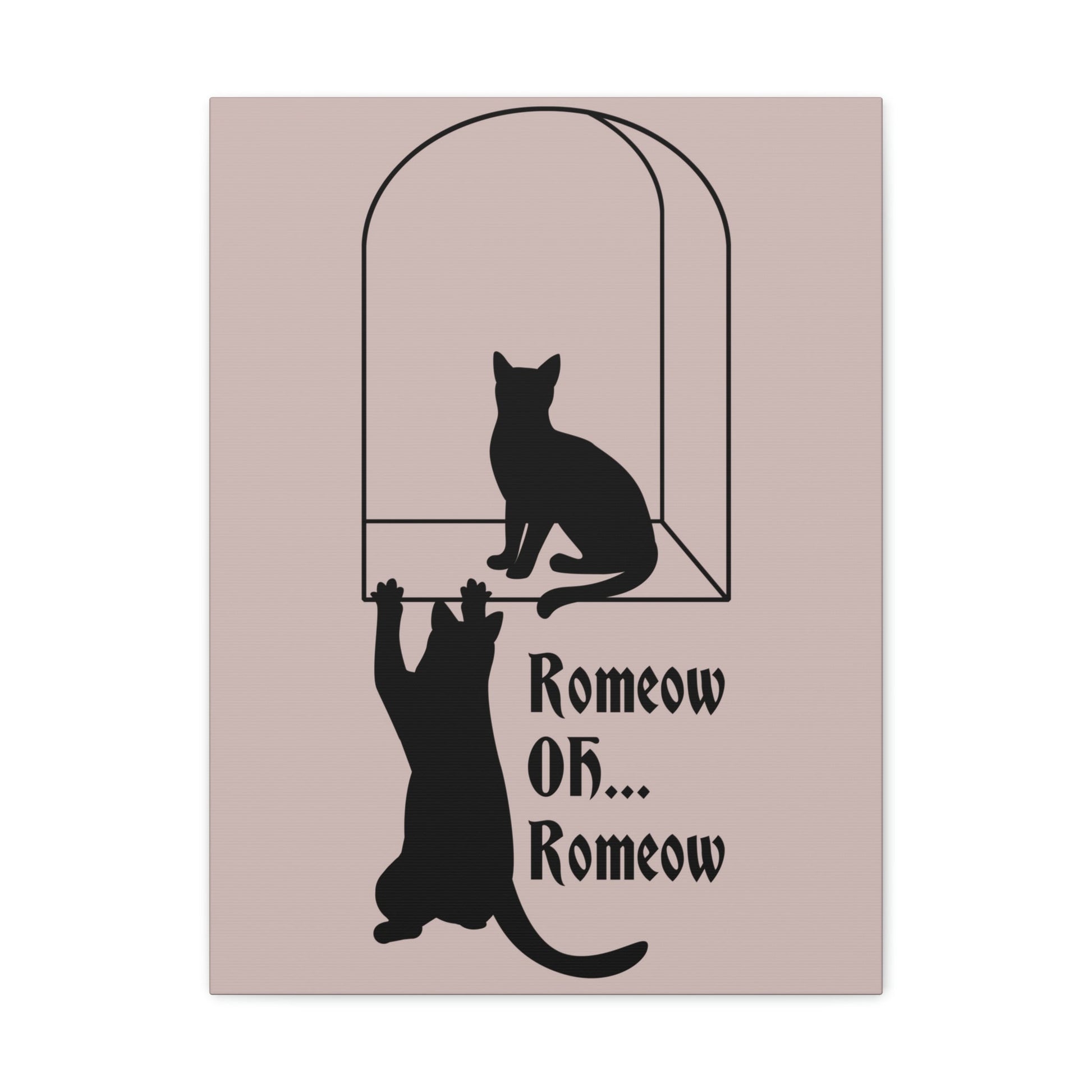 Romeow ang Mewliet Lovestory Valentine`s day Cat Lovers Aesthetic Classic Art Canvas Gallery Wraps Ichaku [Perfect Gifts Selection]