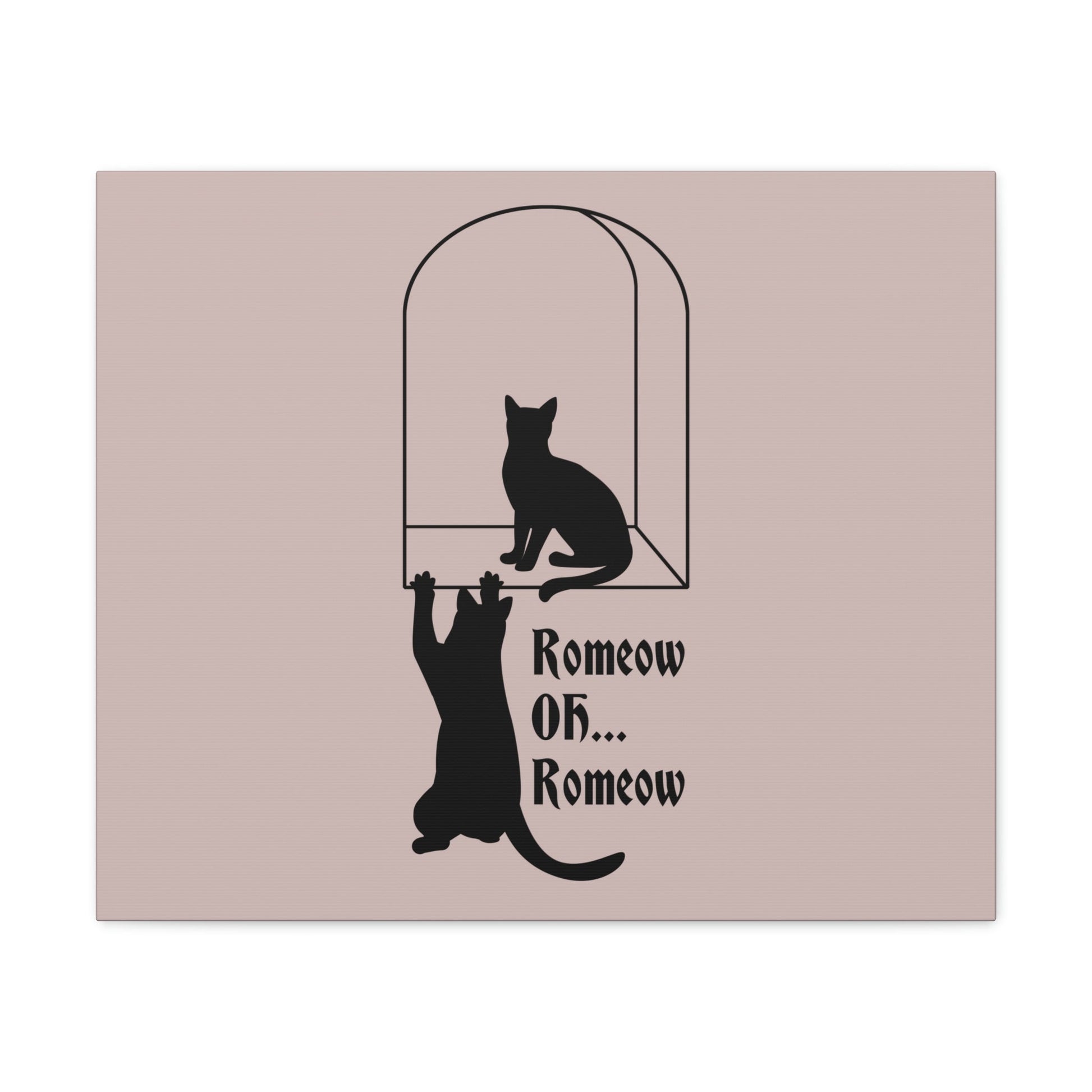 Romeow ang Mewliet Lovestory Valentine`s day Cat Lovers Aesthetic Classic Art Canvas Gallery Wraps Ichaku [Perfect Gifts Selection]