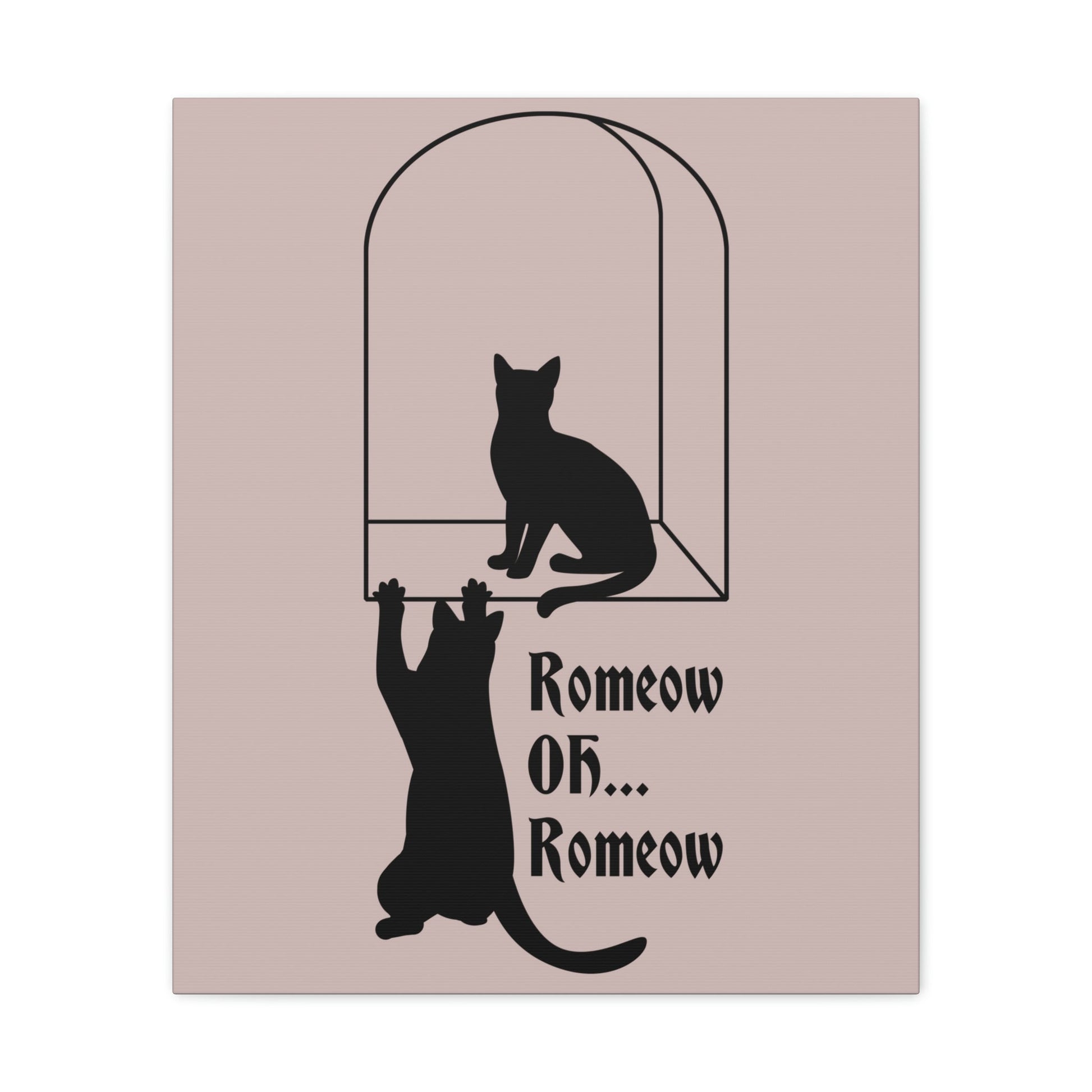 Romeow ang Mewliet Lovestory Valentine`s day Cat Lovers Aesthetic Classic Art Canvas Gallery Wraps Ichaku [Perfect Gifts Selection]