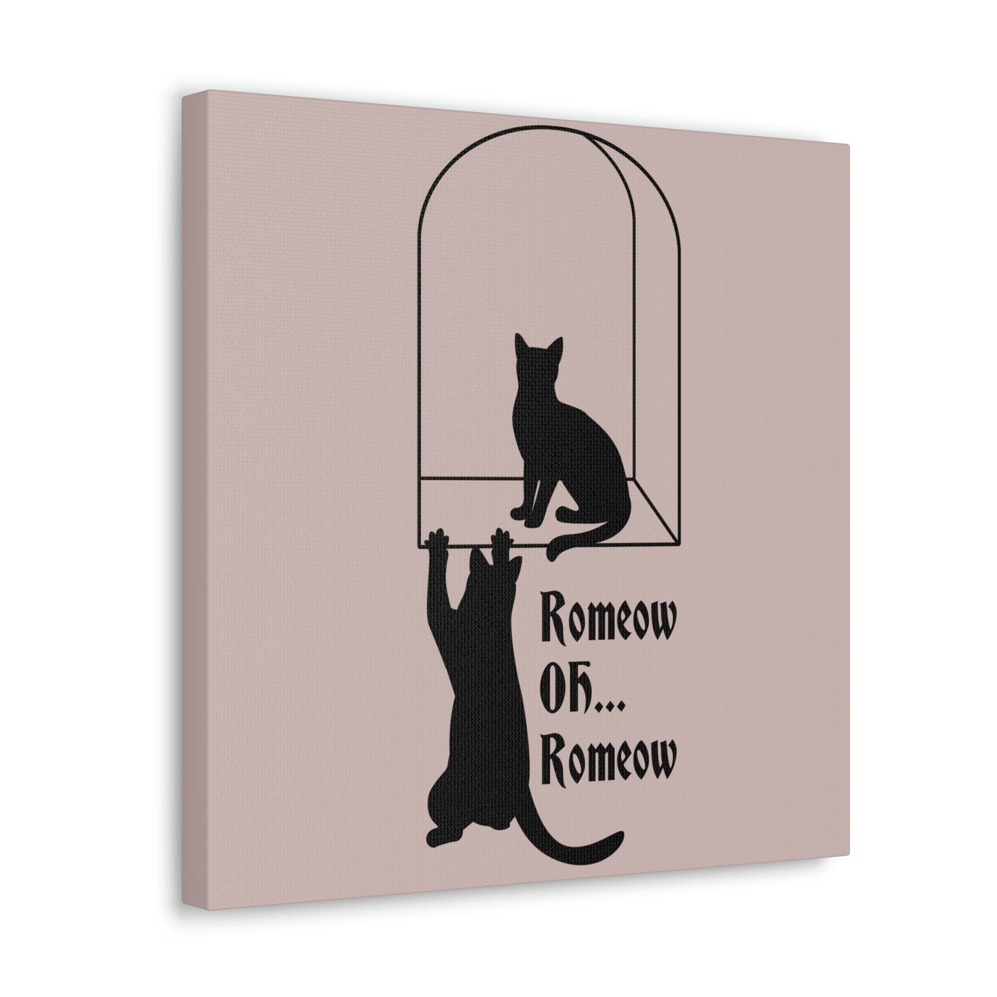 Romeow ang Mewliet Lovestory Valentine`s day Cat Lovers Aesthetic Classic Art Canvas Gallery Wraps Ichaku [Perfect Gifts Selection]