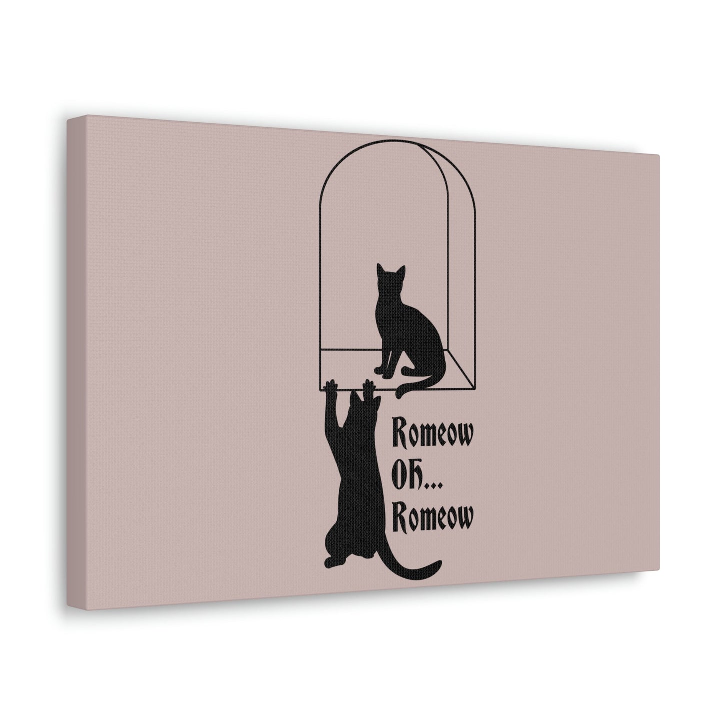 Romeow ang Mewliet Lovestory Valentine`s day Cat Lovers Aesthetic Classic Art Canvas Gallery Wraps Ichaku [Perfect Gifts Selection]