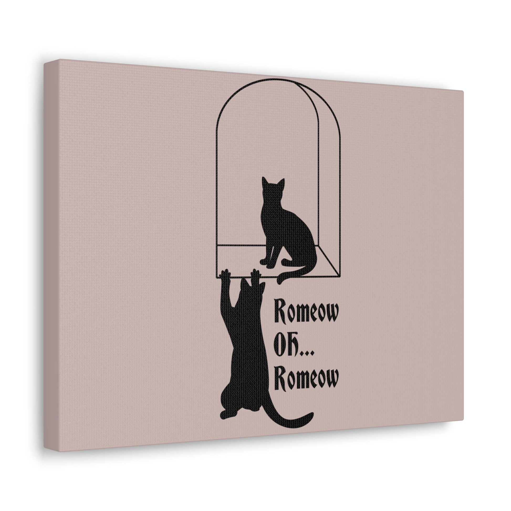 Romeow ang Mewliet Lovestory Valentine`s day Cat Lovers Aesthetic Classic Art Canvas Gallery Wraps Ichaku [Perfect Gifts Selection]