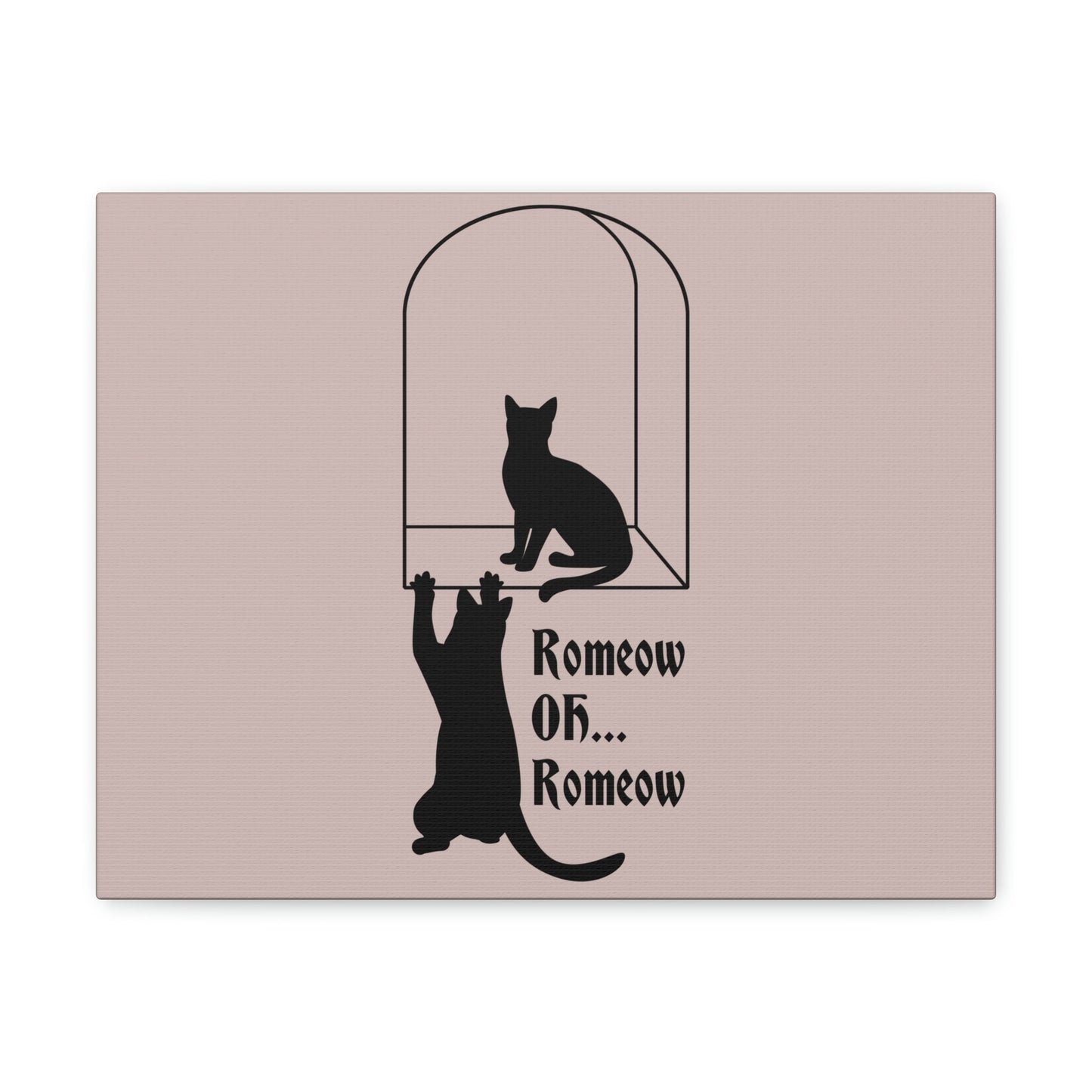 Romeow ang Mewliet Lovestory Valentine`s day Cat Lovers Aesthetic Classic Art Canvas Gallery Wraps Ichaku [Perfect Gifts Selection]