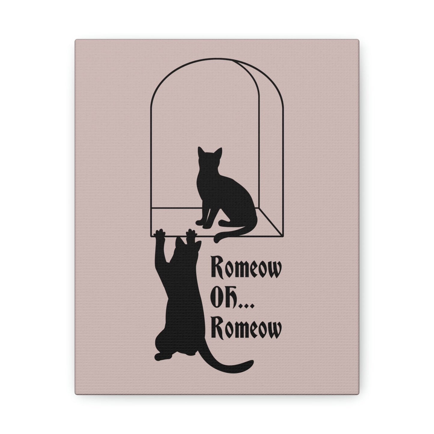 Romeow ang Mewliet Lovestory Valentine`s day Cat Lovers Aesthetic Classic Art Canvas Gallery Wraps Ichaku [Perfect Gifts Selection]