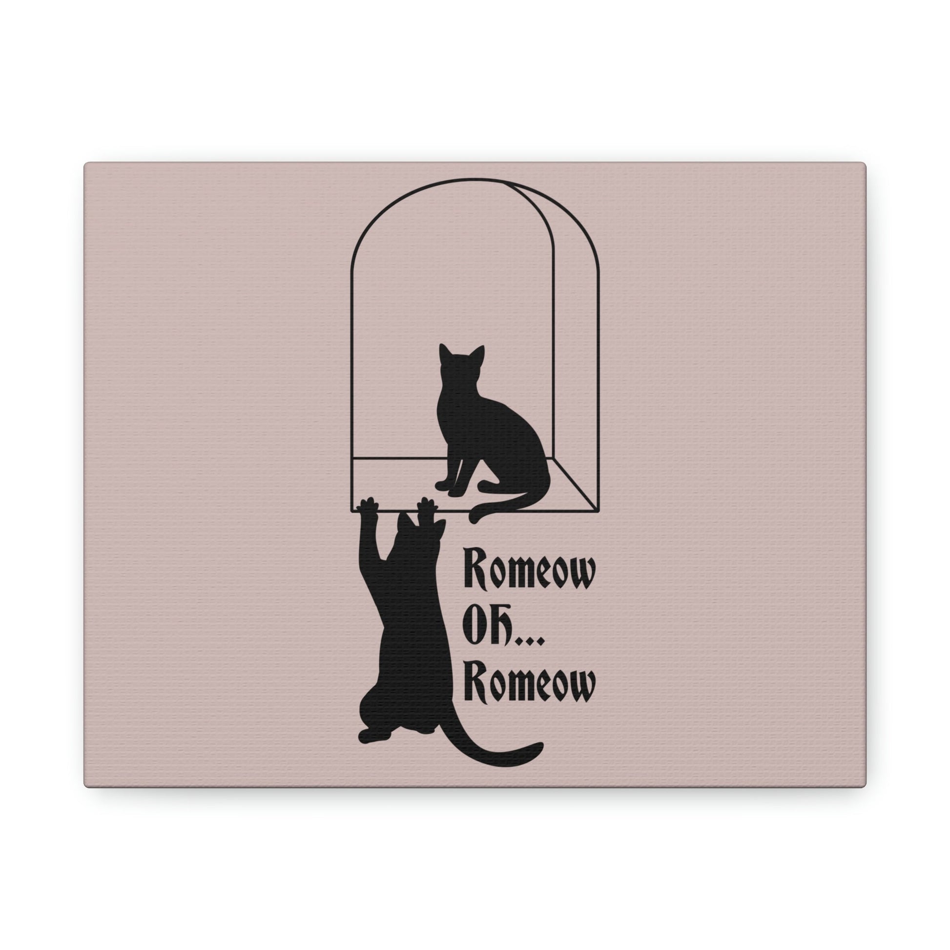 Romeow ang Mewliet Lovestory Valentine`s day Cat Lovers Aesthetic Classic Art Canvas Gallery Wraps Ichaku [Perfect Gifts Selection]