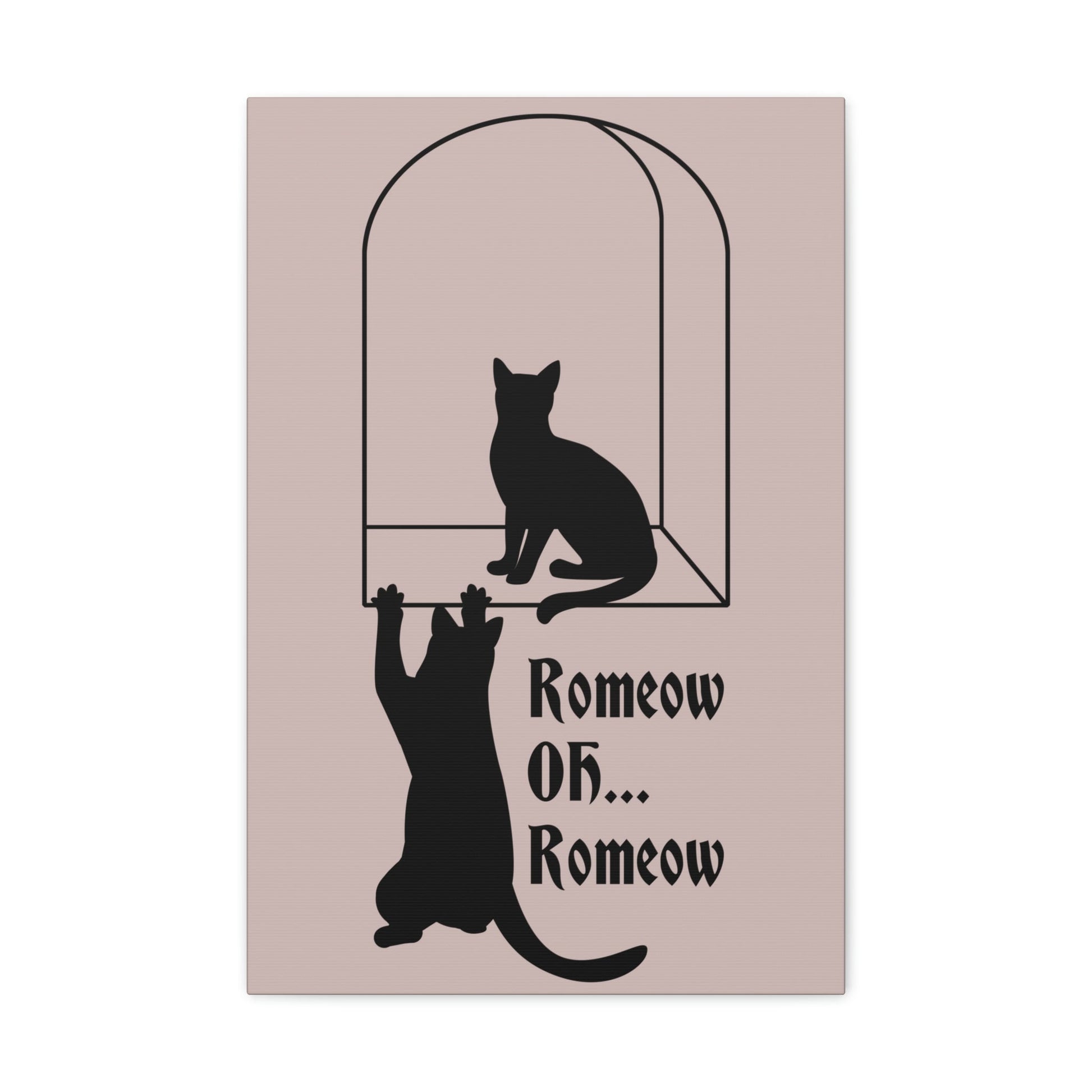 Romeow ang Mewliet Lovestory Valentine`s day Cat Lovers Aesthetic Classic Art Canvas Gallery Wraps Ichaku [Perfect Gifts Selection]