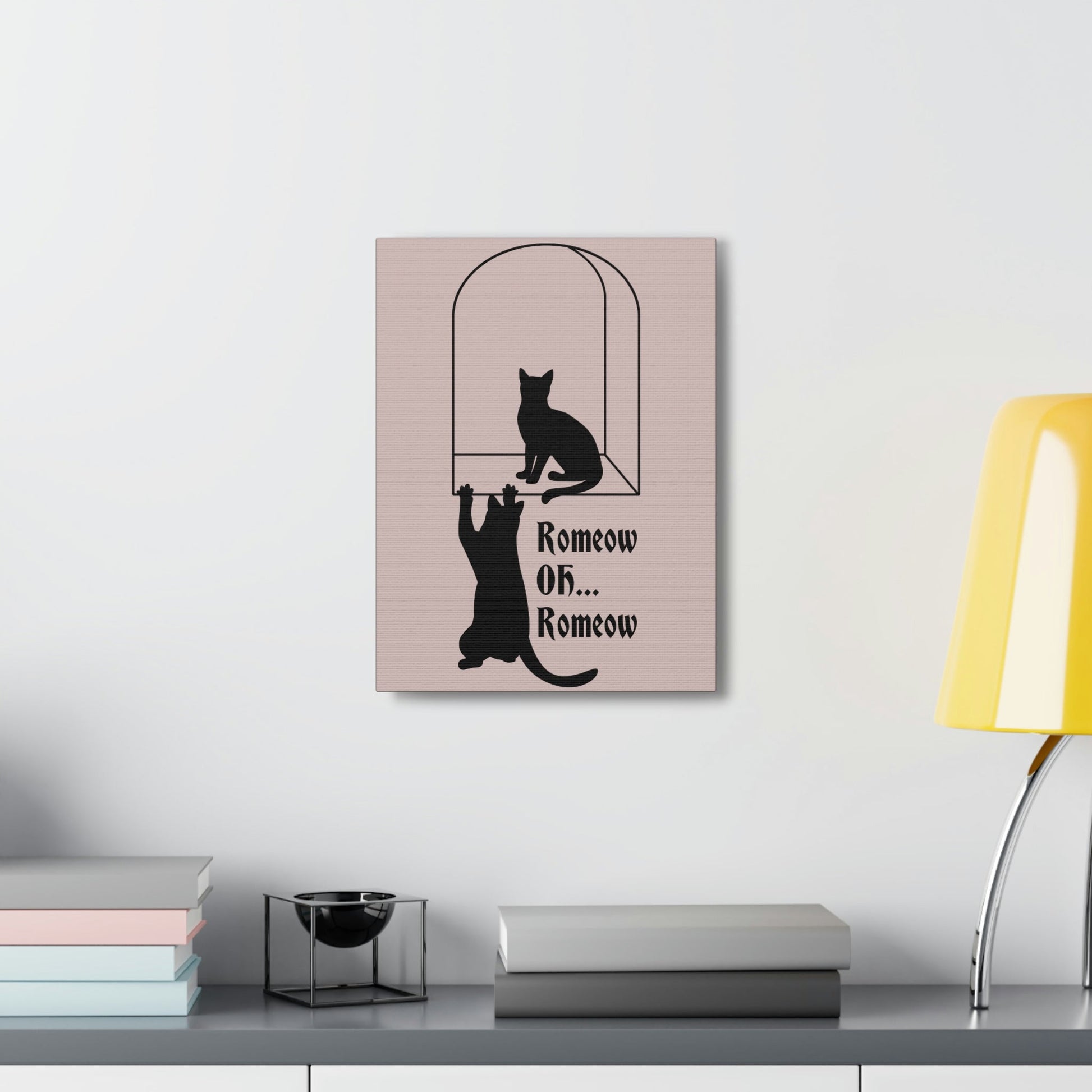 Romeow ang Mewliet Lovestory Valentine`s day Cat Lovers Aesthetic Classic Art Canvas Gallery Wraps Ichaku [Perfect Gifts Selection]