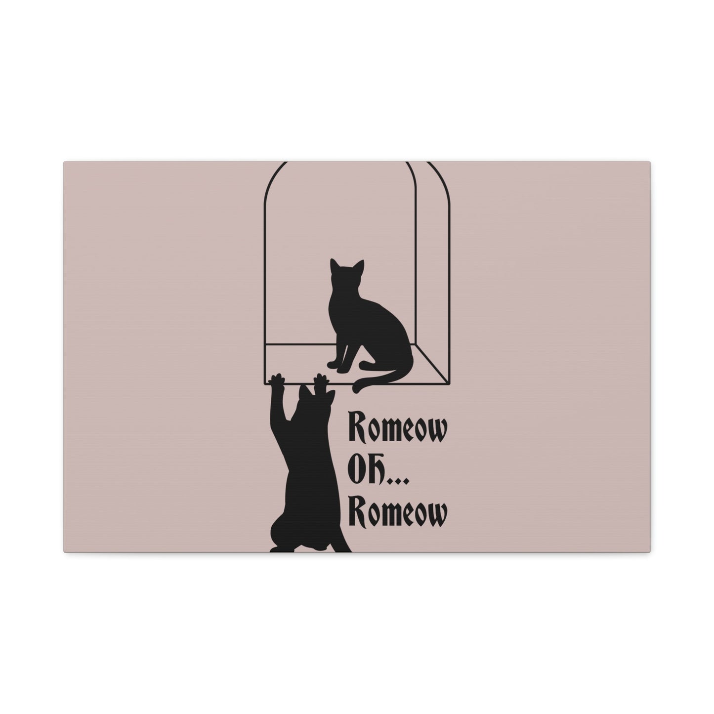 Romeow ang Mewliet Lovestory Valentine`s day Cat Lovers Aesthetic Classic Art Canvas Gallery Wraps Ichaku [Perfect Gifts Selection]