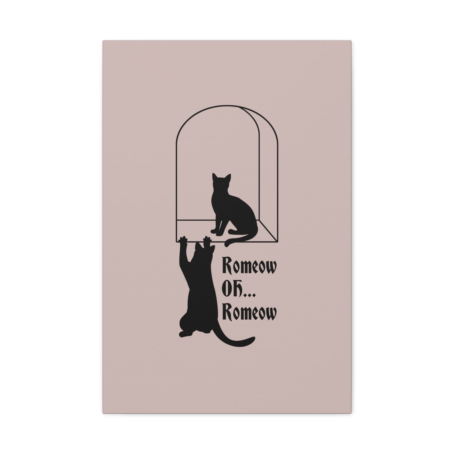 Romeow ang Mewliet Lovestory Valentine`s day Cat Lovers Aesthetic Classic Art Canvas Gallery Wraps Ichaku [Perfect Gifts Selection]