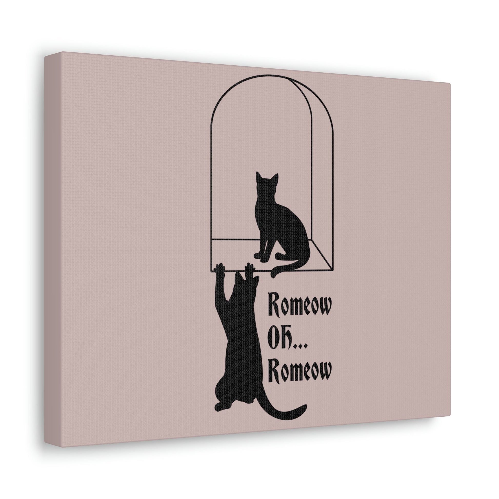 Romeow ang Mewliet Lovestory Valentine`s day Cat Lovers Aesthetic Classic Art Canvas Gallery Wraps Ichaku [Perfect Gifts Selection]