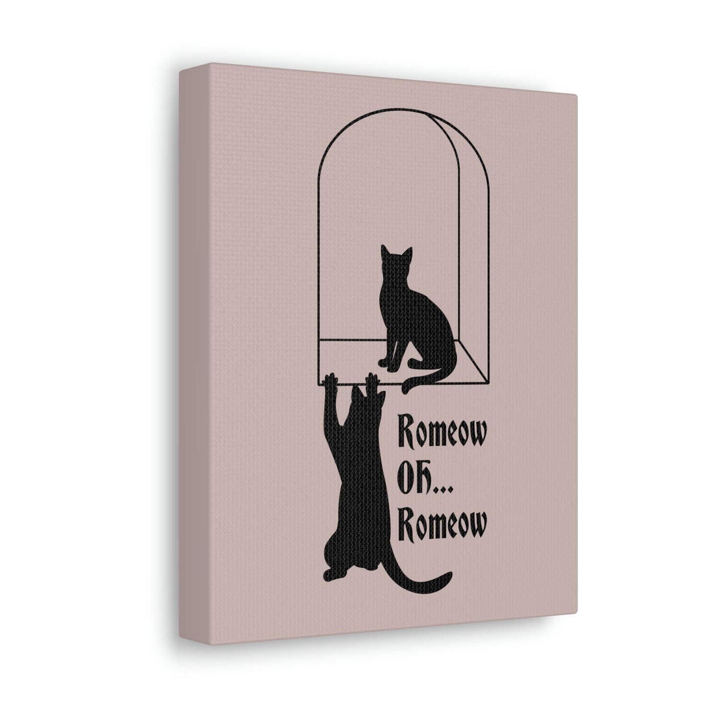 Romeow ang Mewliet Lovestory Valentine`s day Cat Lovers Aesthetic Classic Art Canvas Gallery Wraps Ichaku [Perfect Gifts Selection]