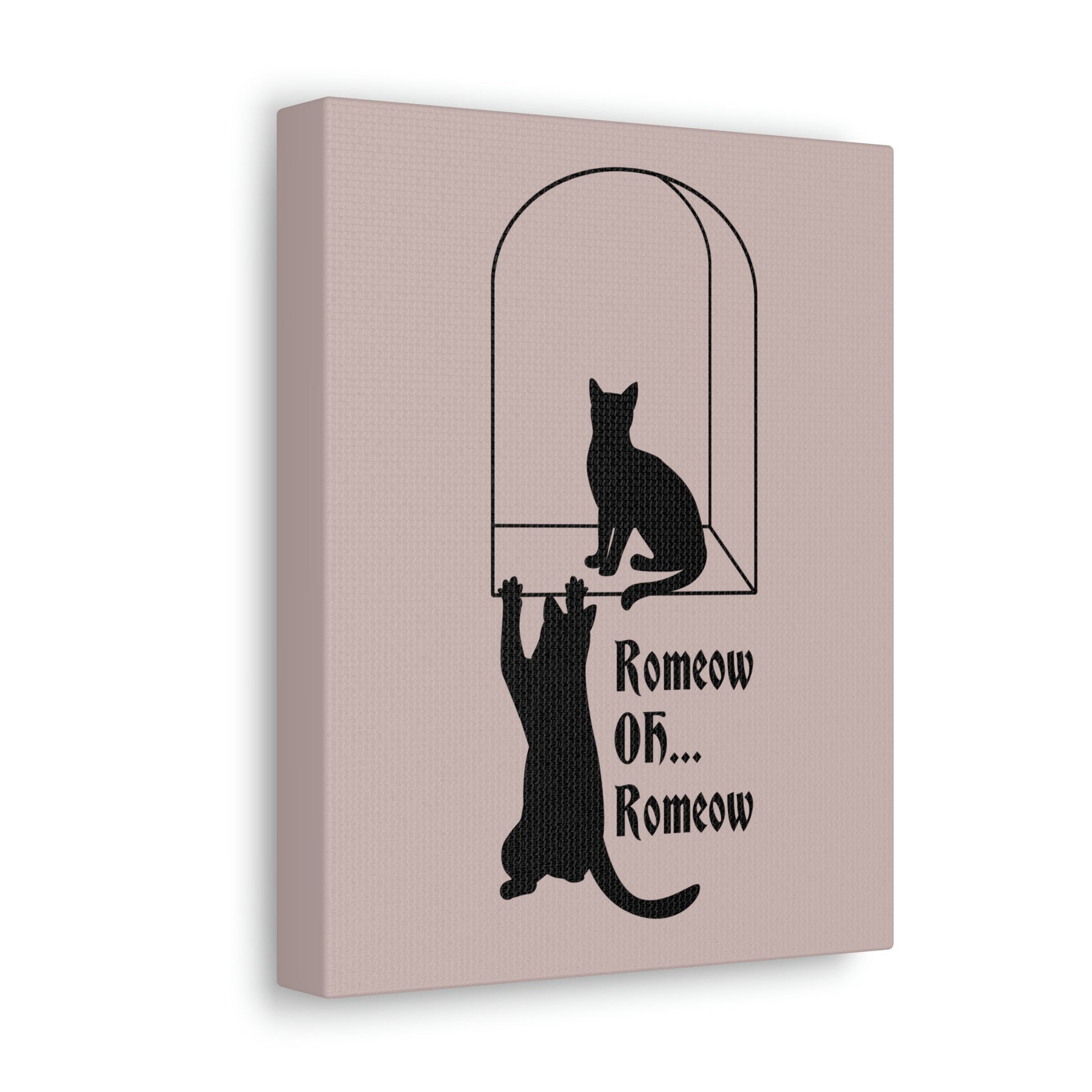 Romeow ang Mewliet Lovestory Valentine`s day Cat Lovers Aesthetic Classic Art Canvas Gallery Wraps Ichaku [Perfect Gifts Selection]