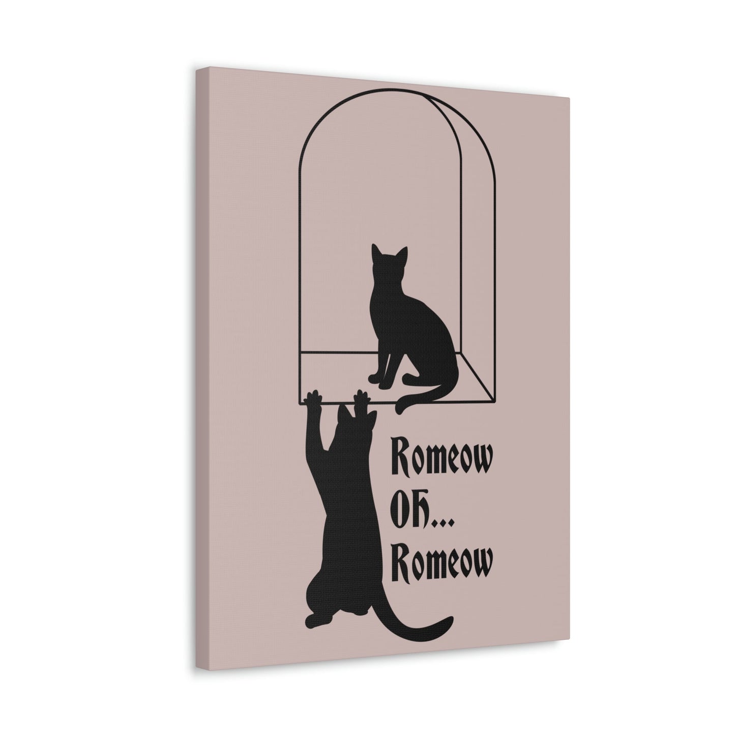 Romeow ang Mewliet Lovestory Valentine`s day Cat Lovers Aesthetic Classic Art Canvas Gallery Wraps Ichaku [Perfect Gifts Selection]