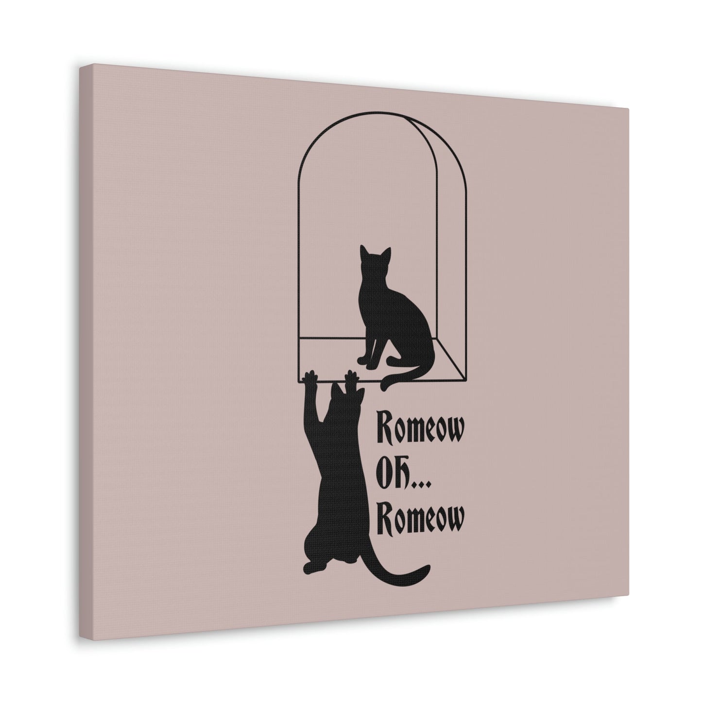 Romeow ang Mewliet Lovestory Valentine`s day Cat Lovers Aesthetic Classic Art Canvas Gallery Wraps Ichaku [Perfect Gifts Selection]