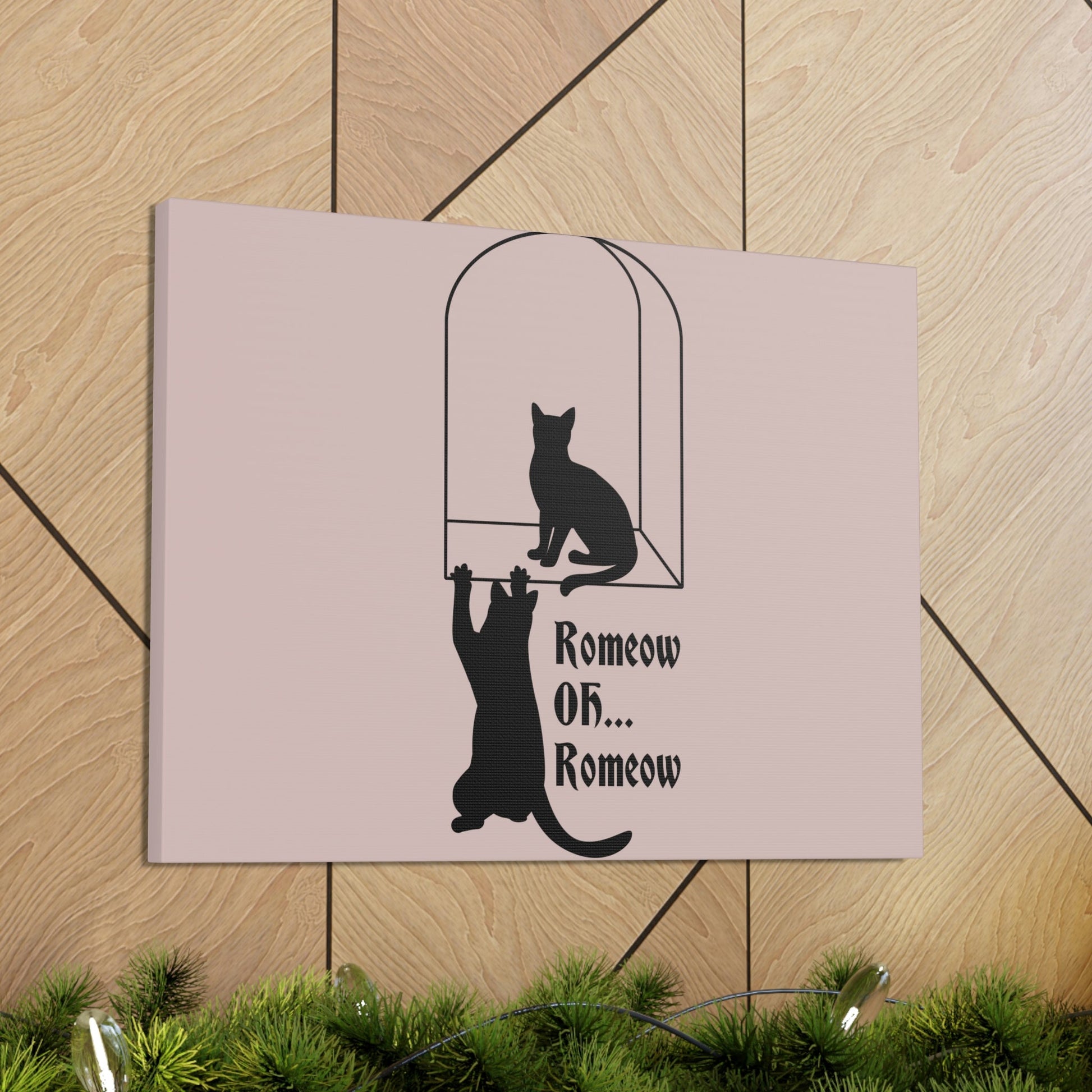 Romeow ang Mewliet Lovestory Valentine`s day Cat Lovers Aesthetic Classic Art Canvas Gallery Wraps Ichaku [Perfect Gifts Selection]