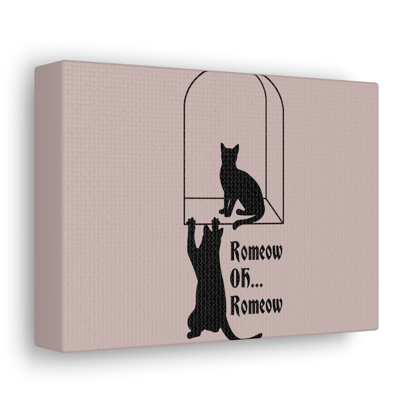 Romeow ang Mewliet Lovestory Valentine`s day Cat Lovers Aesthetic Classic Art Canvas Gallery Wraps Ichaku [Perfect Gifts Selection]