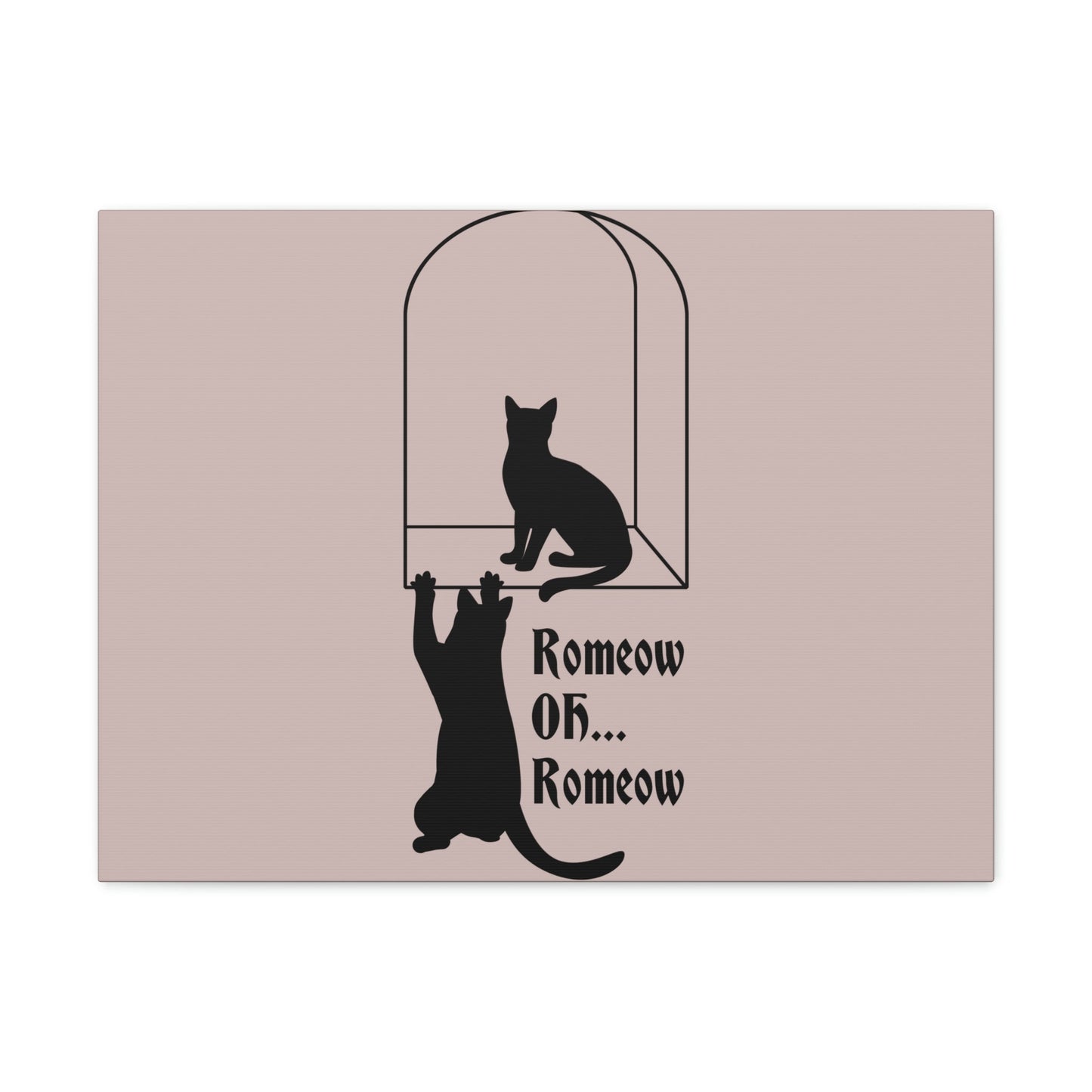 Romeow ang Mewliet Lovestory Valentine`s day Cat Lovers Aesthetic Classic Art Canvas Gallery Wraps Ichaku [Perfect Gifts Selection]