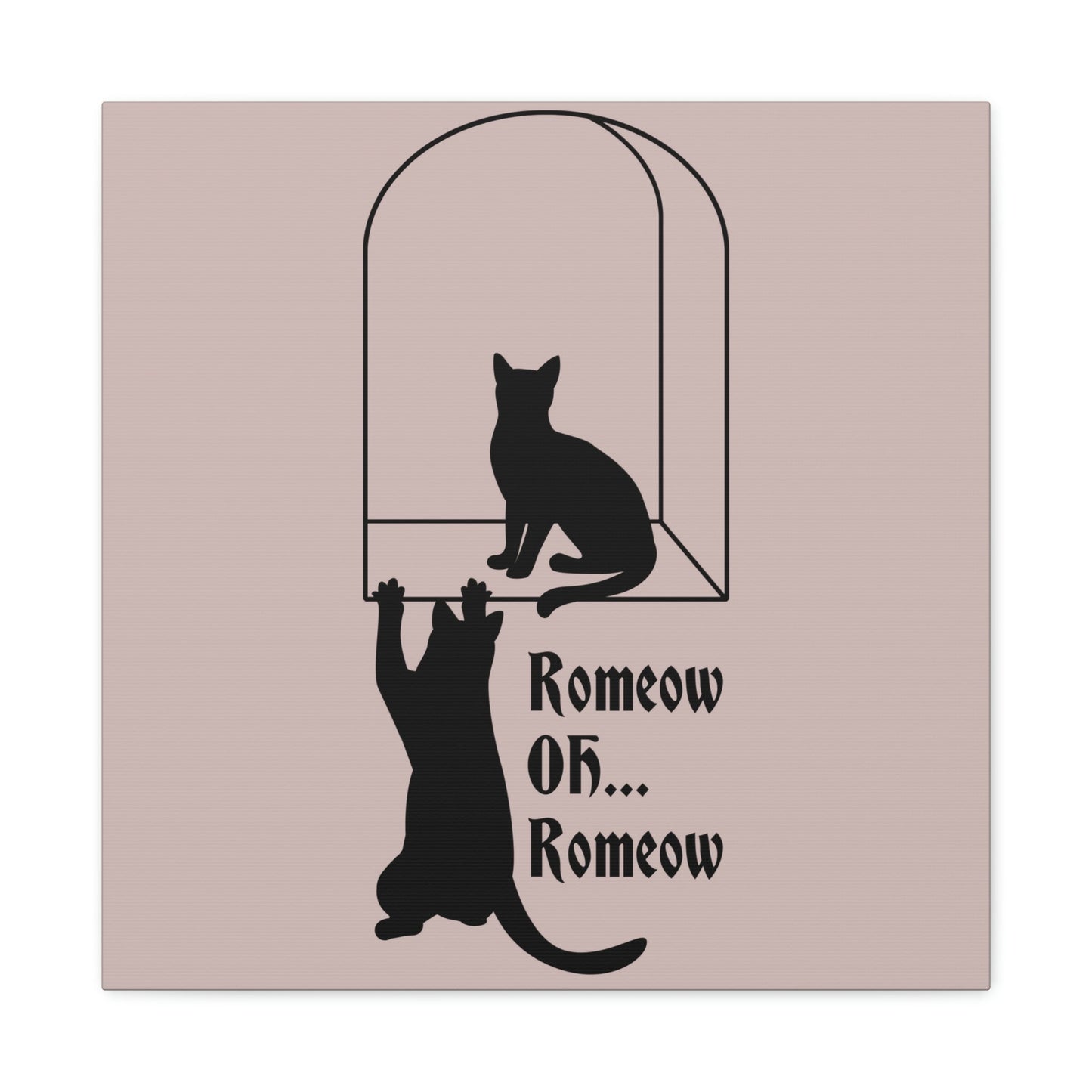 Romeow ang Mewliet Lovestory Valentine`s day Cat Lovers Aesthetic Classic Art Canvas Gallery Wraps Ichaku [Perfect Gifts Selection]