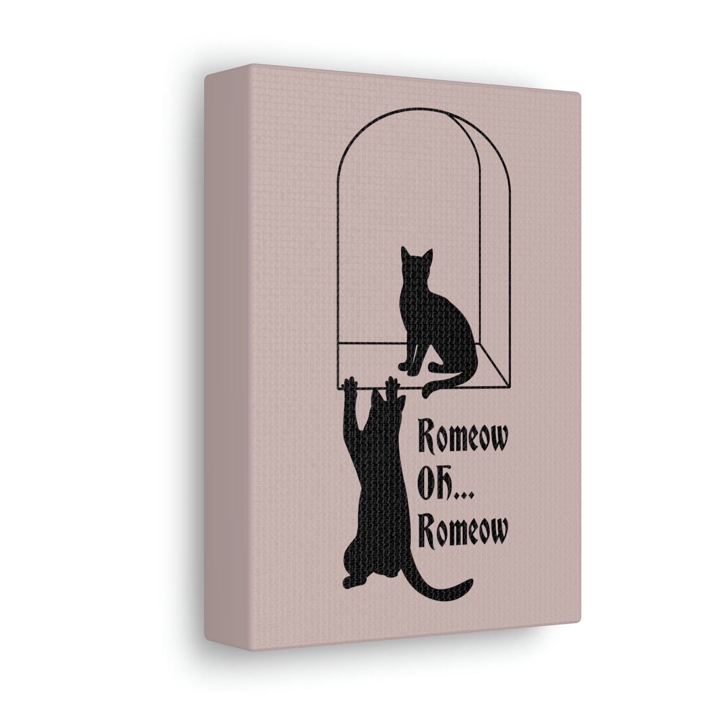 Romeow ang Mewliet Lovestory Valentine`s day Cat Lovers Aesthetic Classic Art Canvas Gallery Wraps Ichaku [Perfect Gifts Selection]