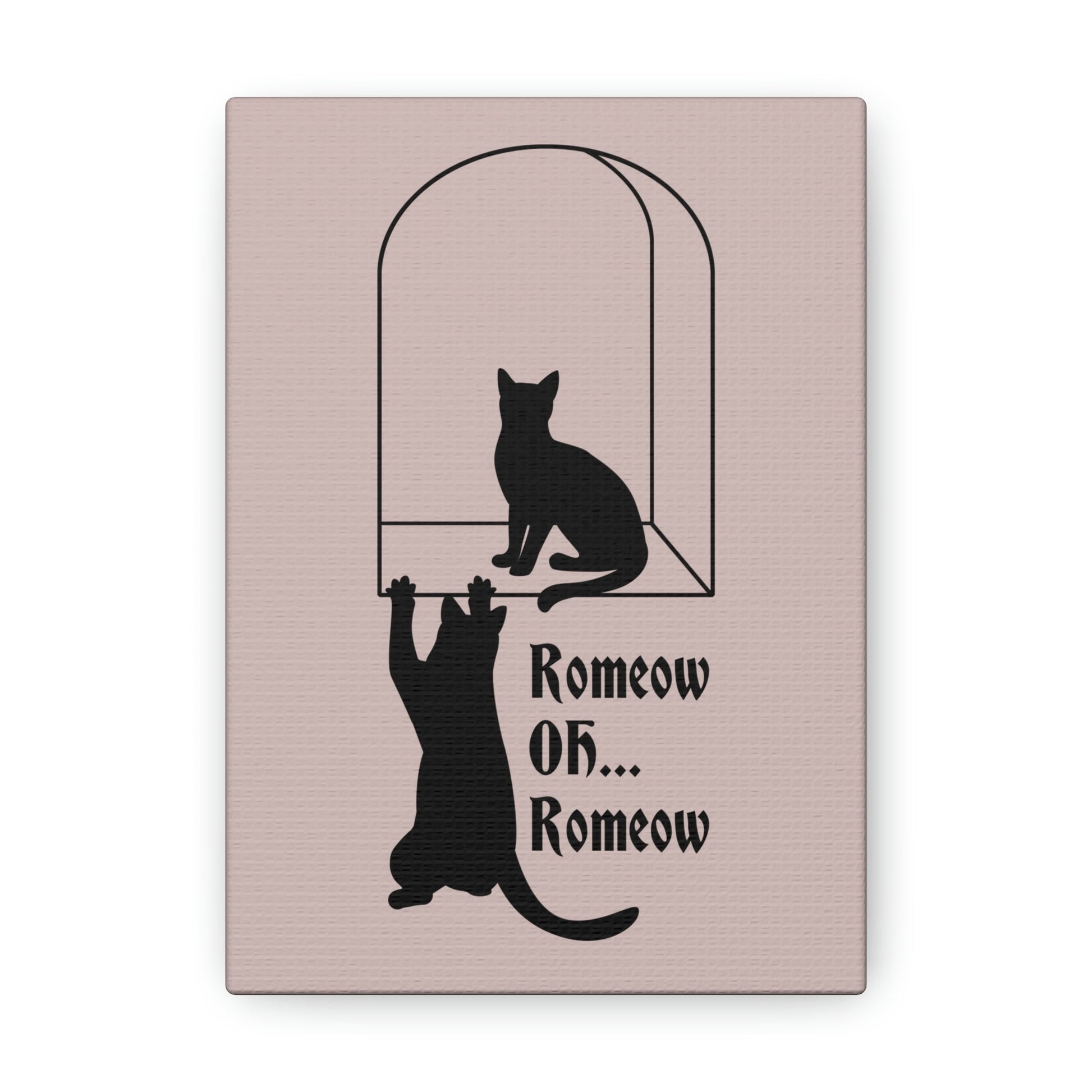 Romeow ang Mewliet Lovestory Valentine`s day Cat Lovers Aesthetic Classic Art Canvas Gallery Wraps Ichaku [Perfect Gifts Selection]