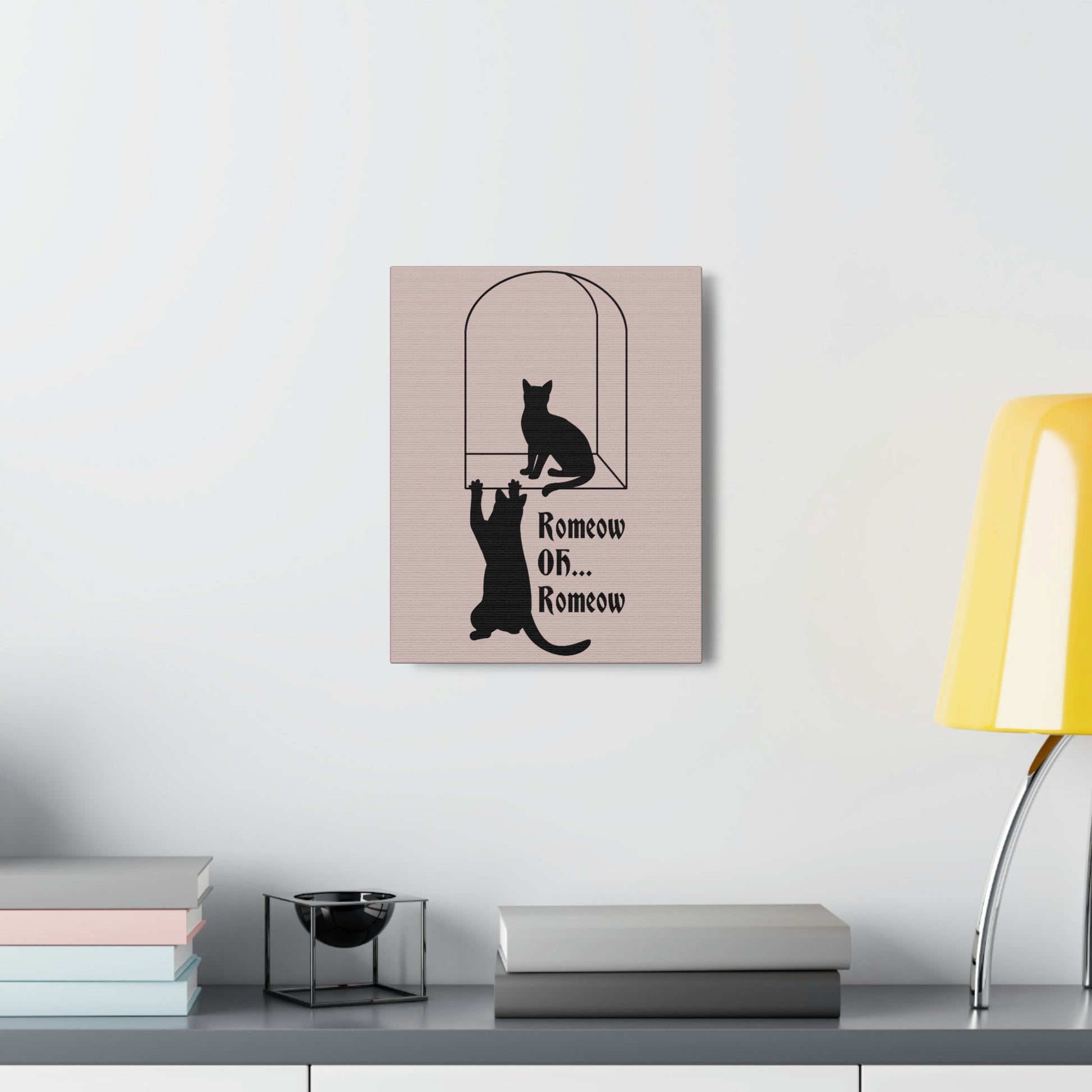 Romeow ang Mewliet Lovestory Valentine`s day Cat Lovers Aesthetic Classic Art Canvas Gallery Wraps Ichaku [Perfect Gifts Selection]