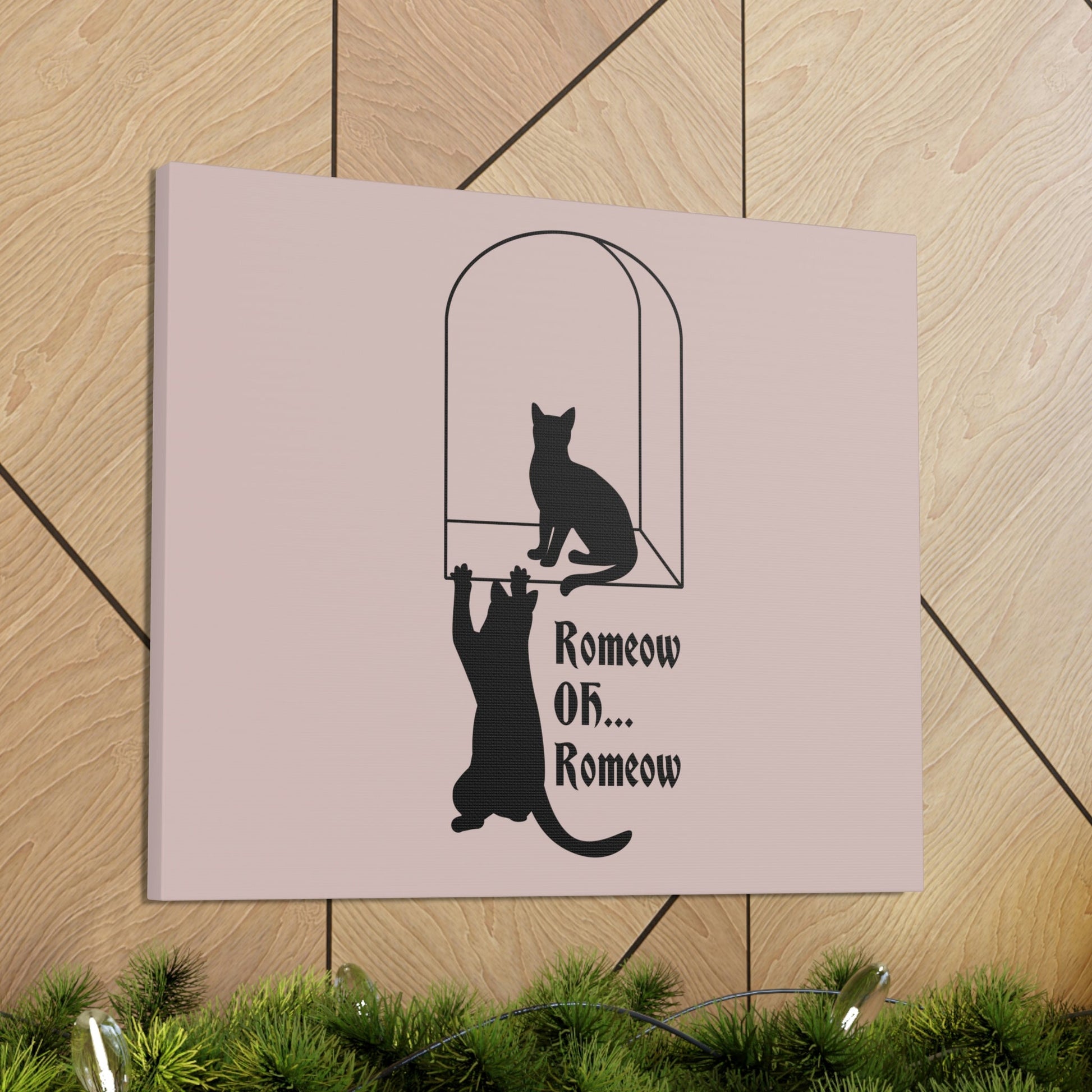 Romeow ang Mewliet Lovestory Valentine`s day Cat Lovers Aesthetic Classic Art Canvas Gallery Wraps Ichaku [Perfect Gifts Selection]