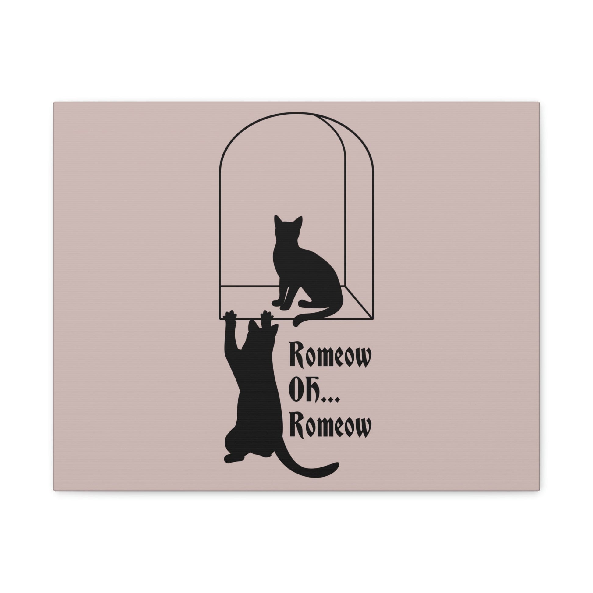 Romeow ang Mewliet Lovestory Valentine`s day Cat Lovers Aesthetic Classic Art Canvas Gallery Wraps Ichaku [Perfect Gifts Selection]