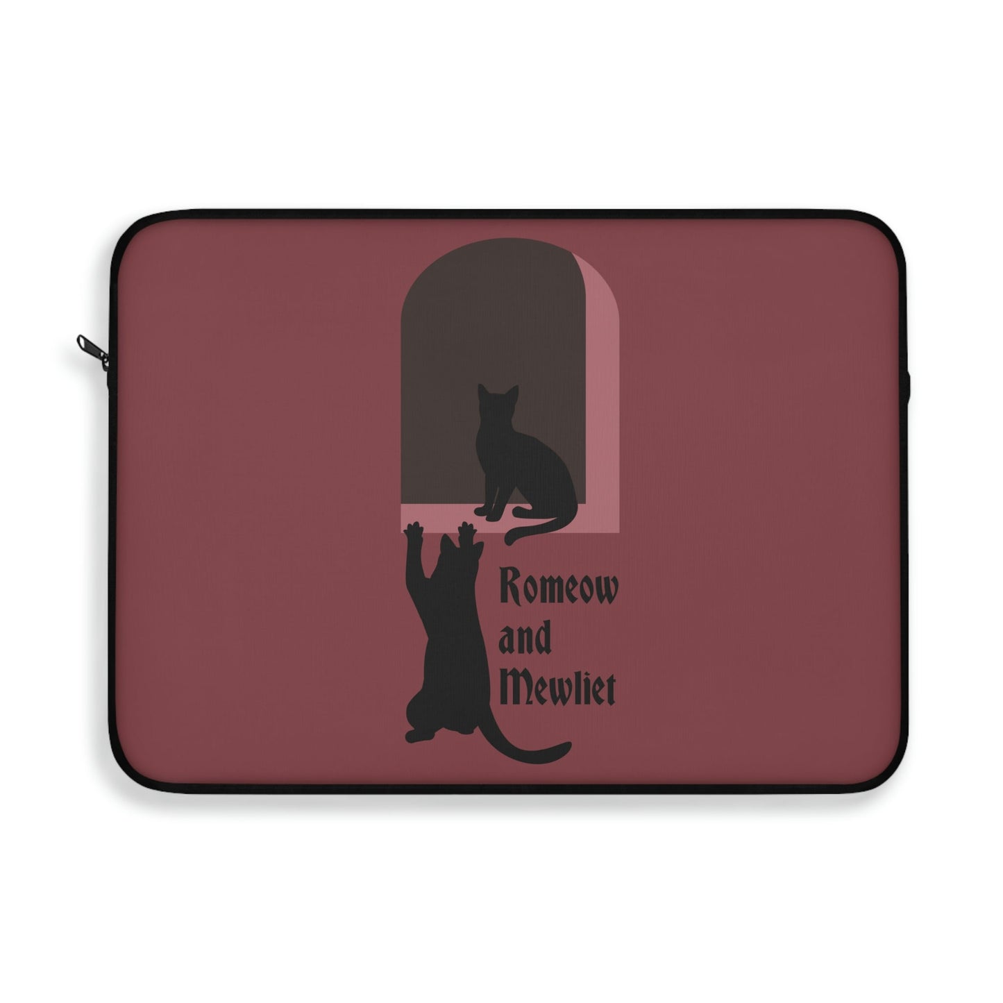 Romeow ang Mewliet Lovestory Valentine`s day Cat Lovers Art Laptop Sleeve Ichaku [Perfect Gifts Selection]