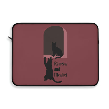 Romeow ang Mewliet Lovestory Valentine`s day Cat Lovers Art Laptop Sleeve Ichaku [Perfect Gifts Selection]