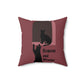 Romeow ang Mewliet Lovestory Valentine`s day Cat Lovers Art Spun Polyester Square Pillow Ichaku [Perfect Gifts Selection]