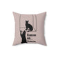 Romeow ang Mewliet Lovestory Valentine`s day Spun Polyester Square Pillow Ichaku [Perfect Gifts Selection]