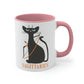 Sagittarius Cat Zodiac Sign Classic Accent Coffee Mug 11oz Ichaku [Perfect Gifts Selection]