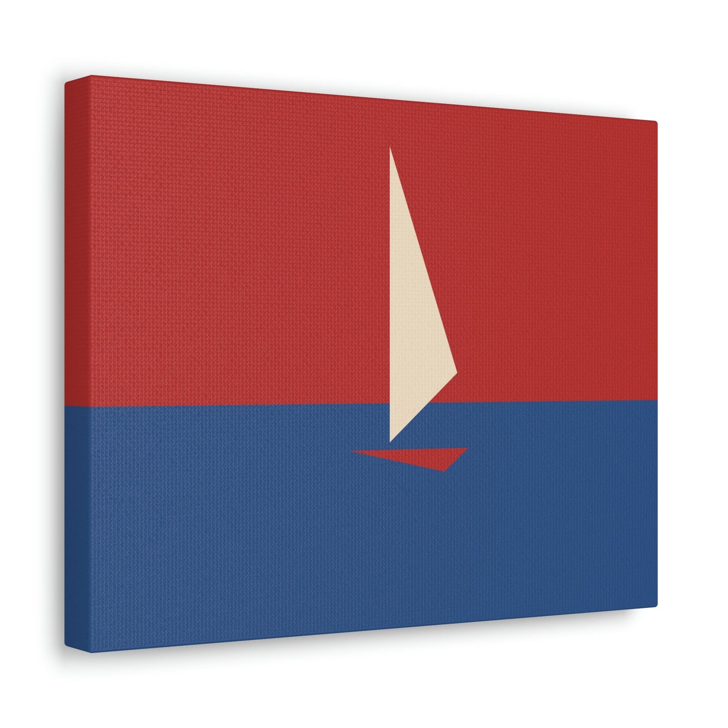 Sailboat Sea Minimalist Abstract Aesthetic Classic Art Canvas Gallery Wraps Ichaku [Perfect Gifts Selection]