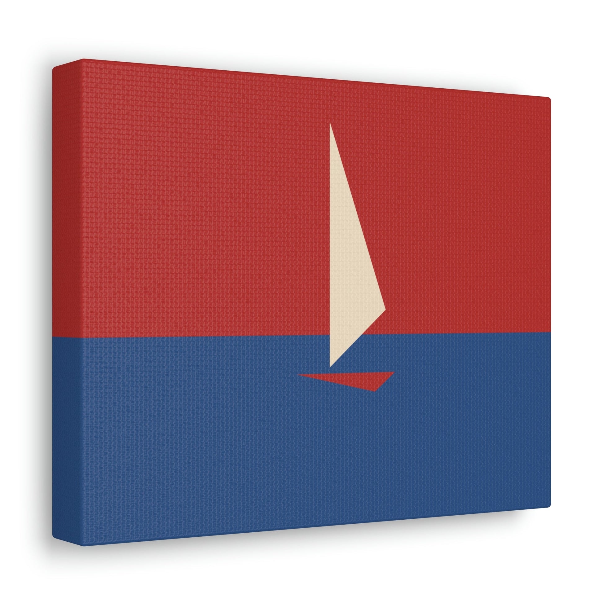 Sailboat Sea Minimalist Abstract Aesthetic Classic Art Canvas Gallery Wraps Ichaku [Perfect Gifts Selection]