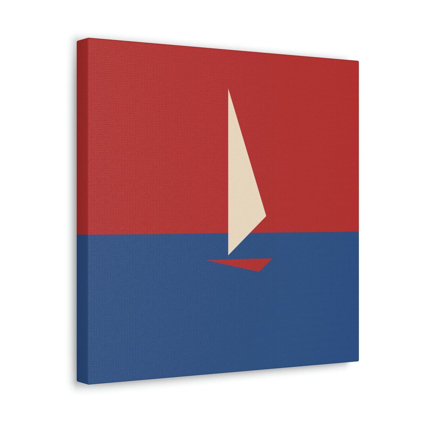 Sailboat Sea Minimalist Abstract Aesthetic Classic Art Canvas Gallery Wraps Ichaku [Perfect Gifts Selection]