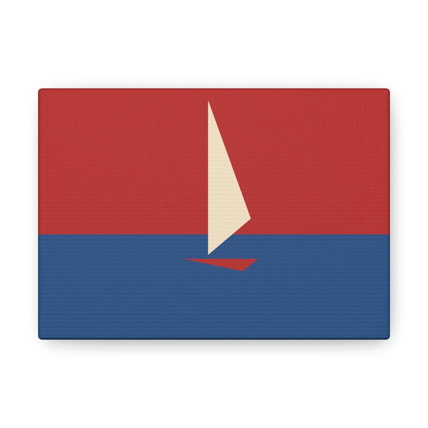 Sailboat Sea Minimalist Abstract Aesthetic Classic Art Canvas Gallery Wraps Ichaku [Perfect Gifts Selection]