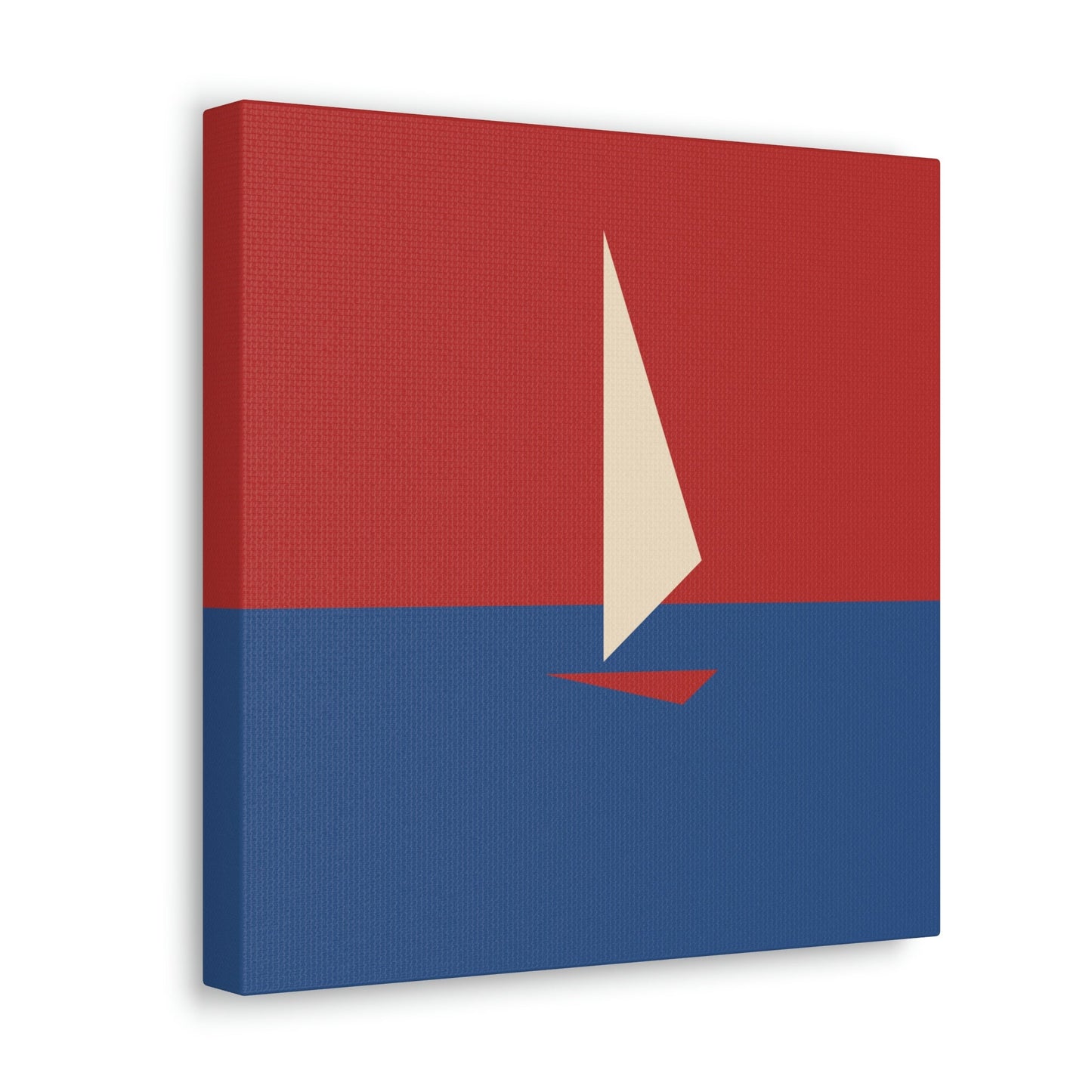 Sailboat Sea Minimalist Abstract Aesthetic Classic Art Canvas Gallery Wraps Ichaku [Perfect Gifts Selection]