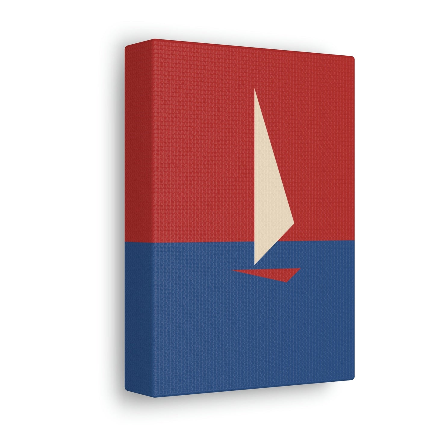 Sailboat Sea Minimalist Abstract Aesthetic Classic Art Canvas Gallery Wraps Ichaku [Perfect Gifts Selection]