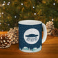Santa Claus Arrival Merry Christmas Aliens UFO Winter Humor Art Ceramic Mug 11oz Ichaku [Perfect Gifts Selection]