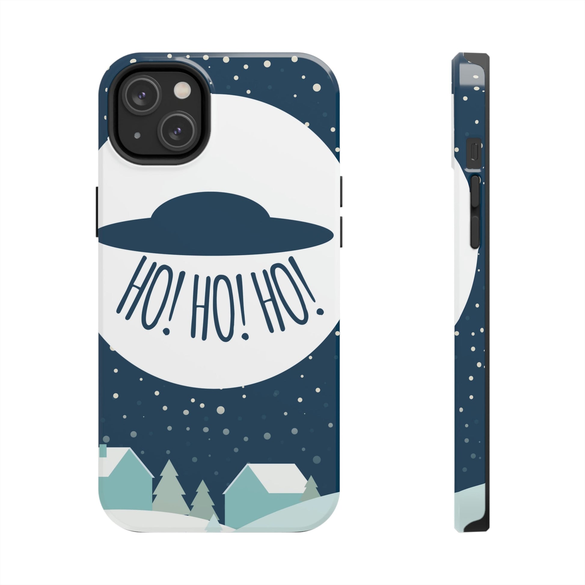 Santa Claus Arrival Merry Christmas Aliens UFO Winter Humor Art Tough Phone Cases Case-Mate Ichaku [Perfect Gifts Selection]