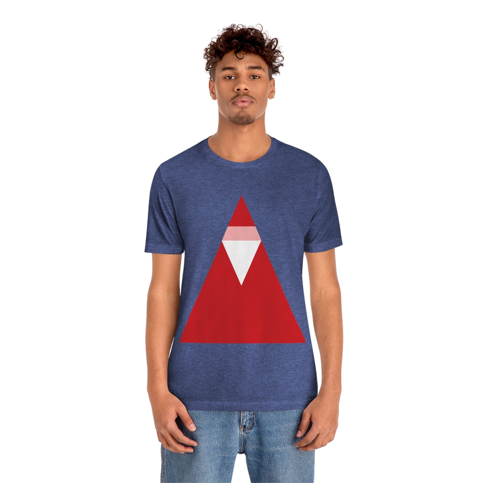 Santa Claus Minimal Abstract Art Essential Unisex Jersey Short Sleeve T-Shirt Ichaku [Perfect Gifts Selection]