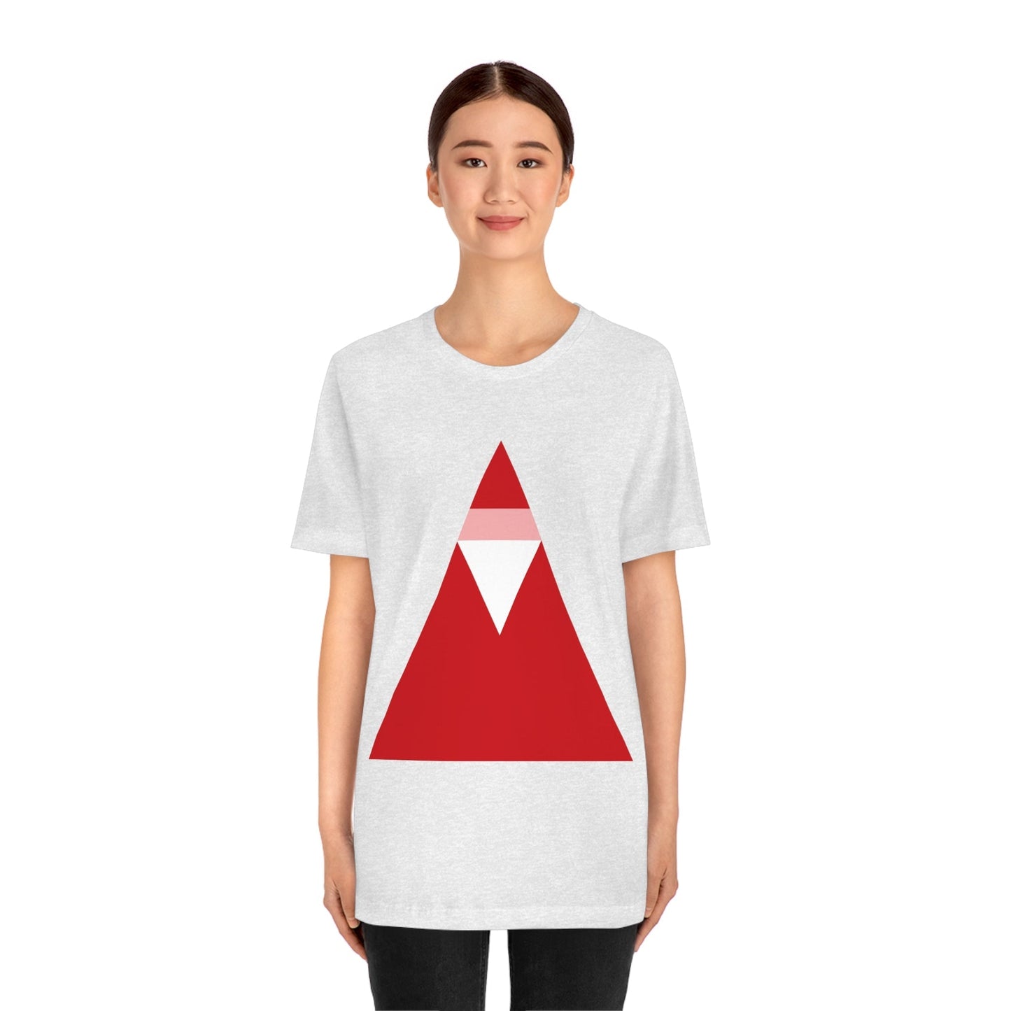 Santa Claus Minimal Abstract Art Essential Unisex Jersey Short Sleeve T-Shirt Ichaku [Perfect Gifts Selection]